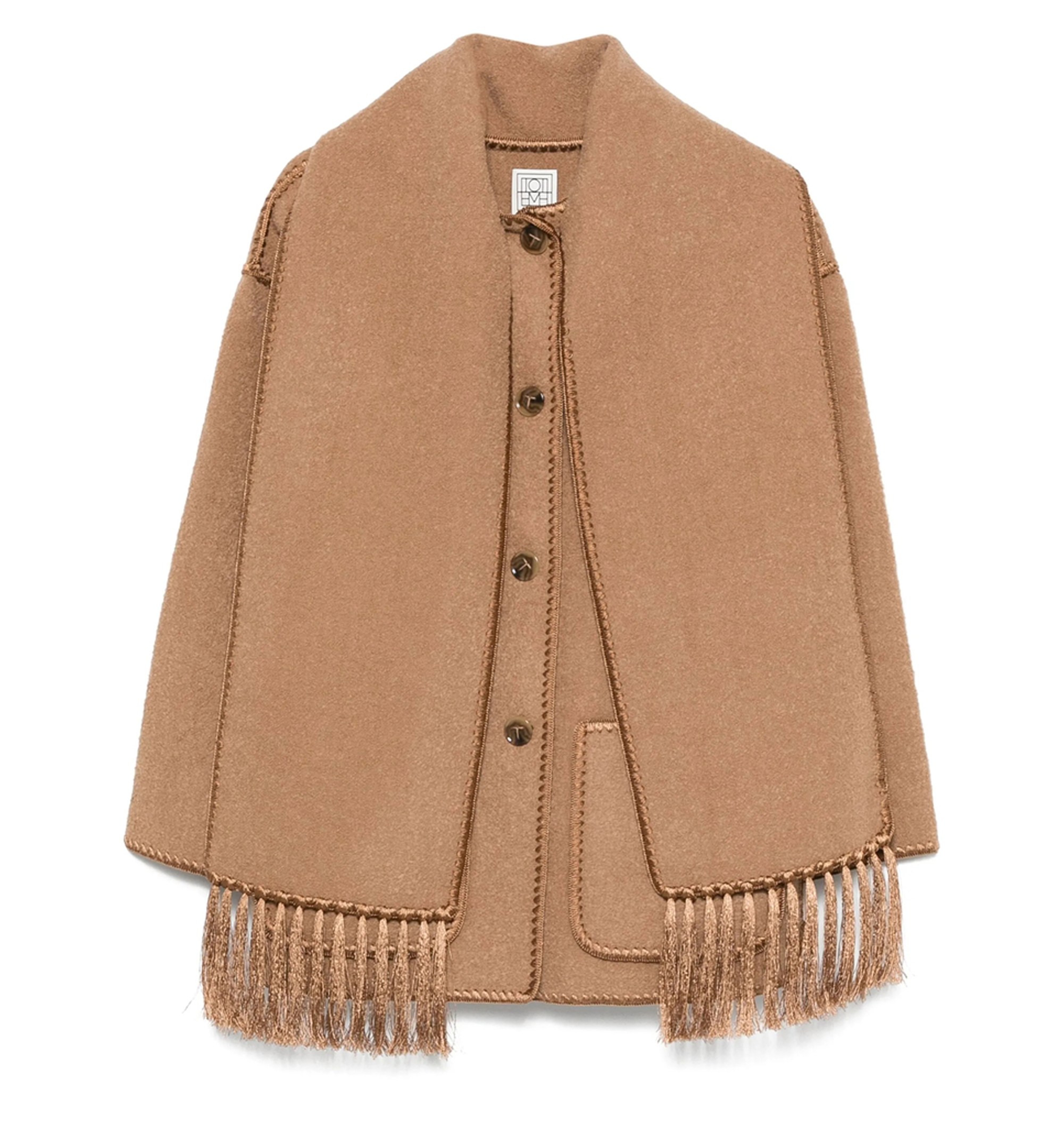 Embroidered Scarf Jacket