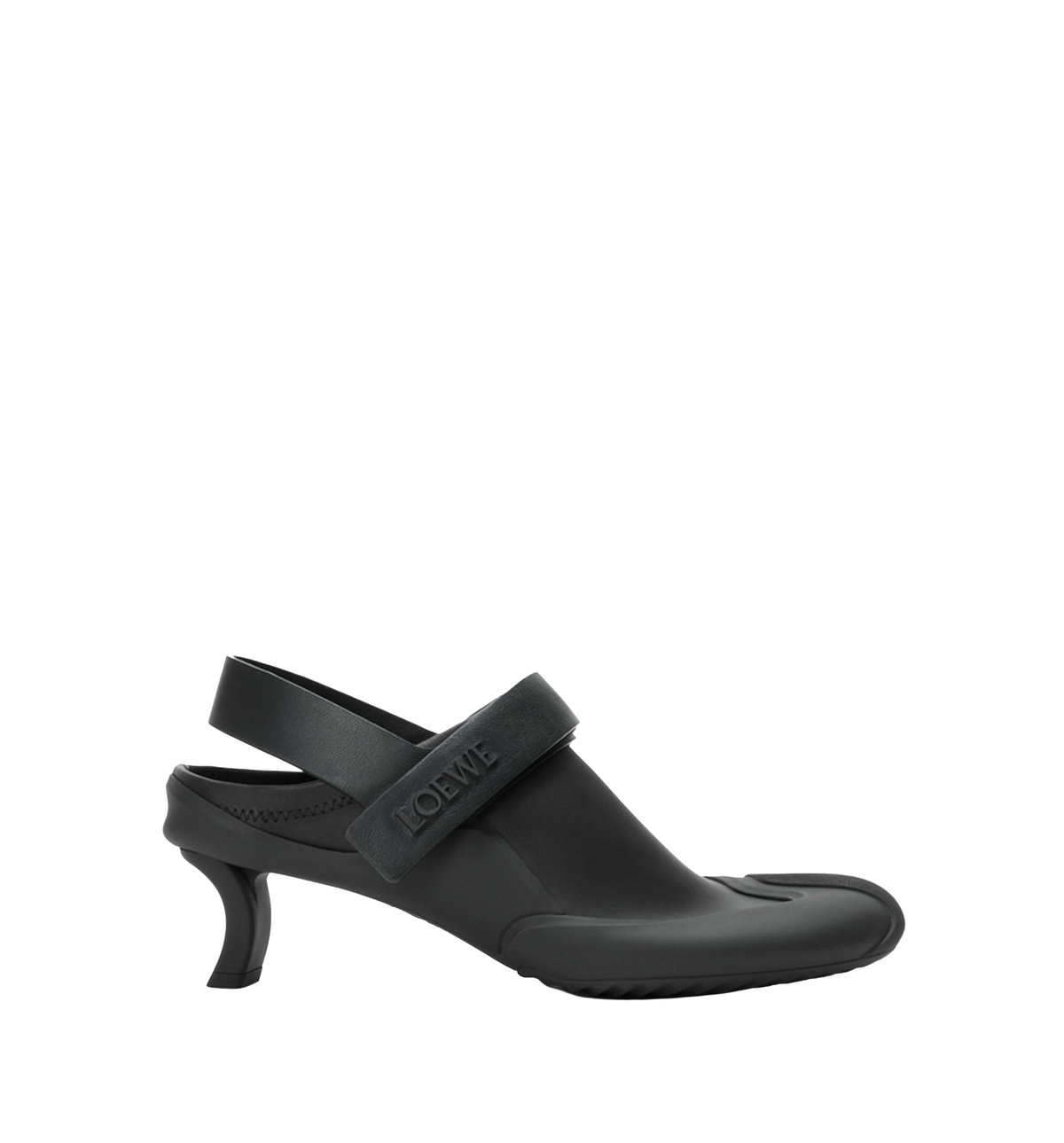 Dive slingback in stretch calfskin
