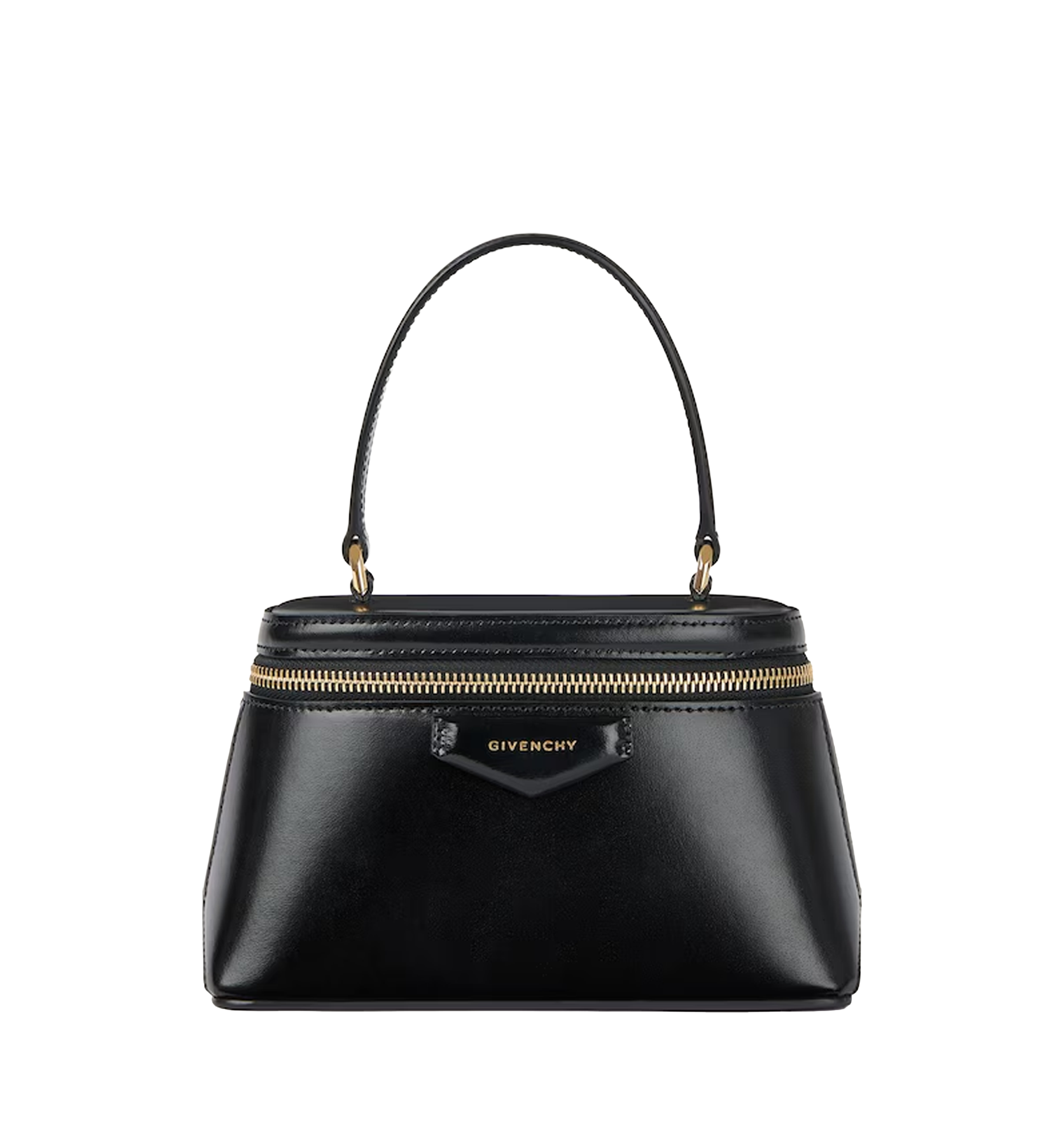 Antigona vanity bag in Box leather with chain
