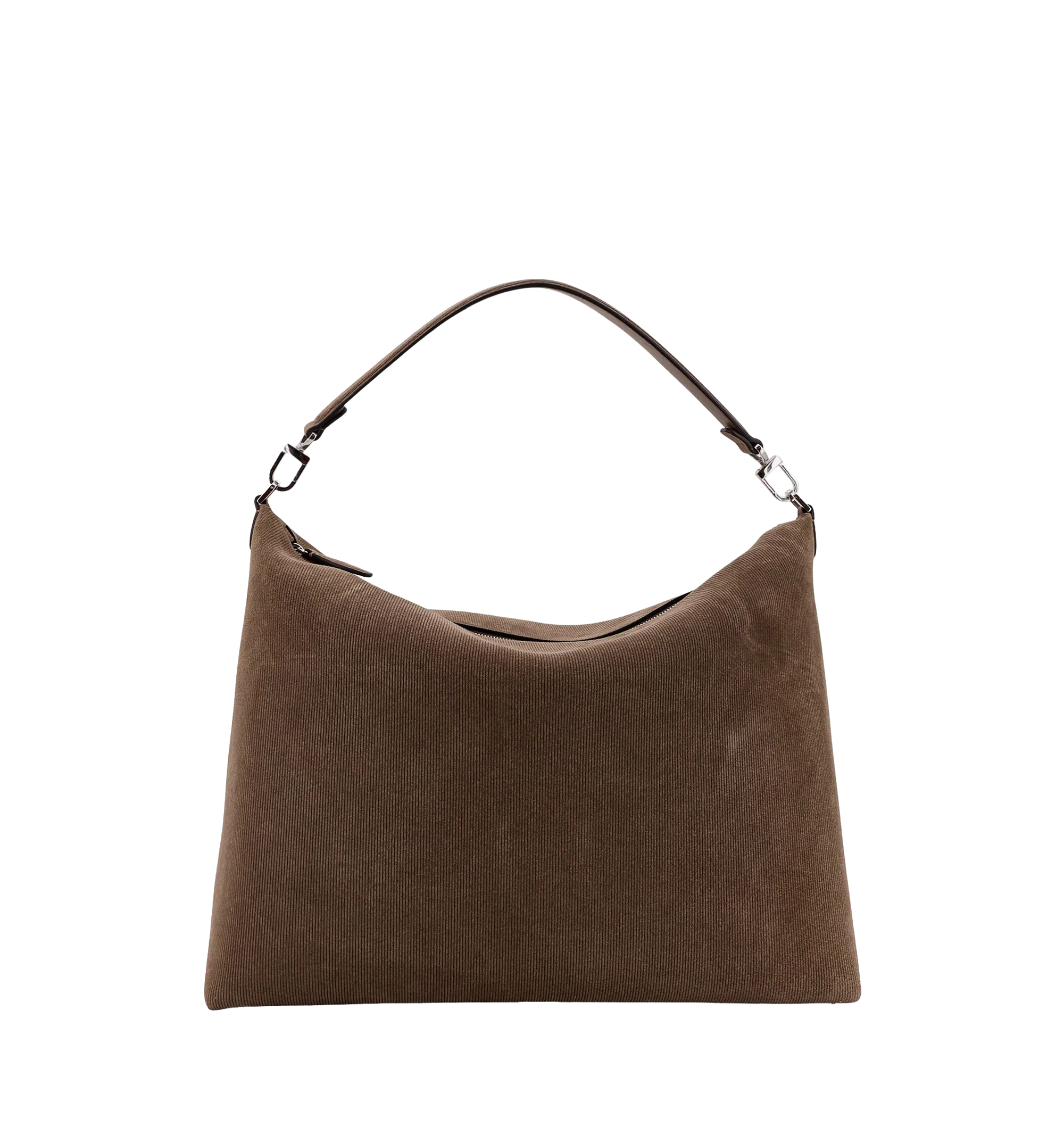 Bevel corduroy shoulder bag
