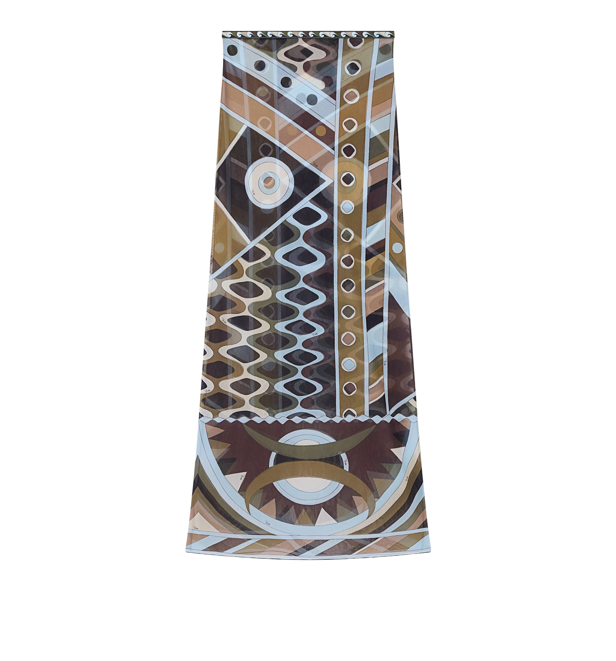 Vivara Print Long Tulle Skirt