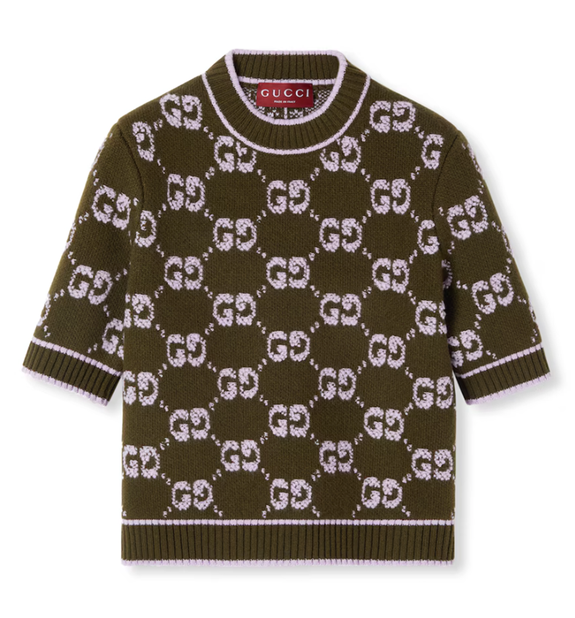 GG wool bouclé jacquard top