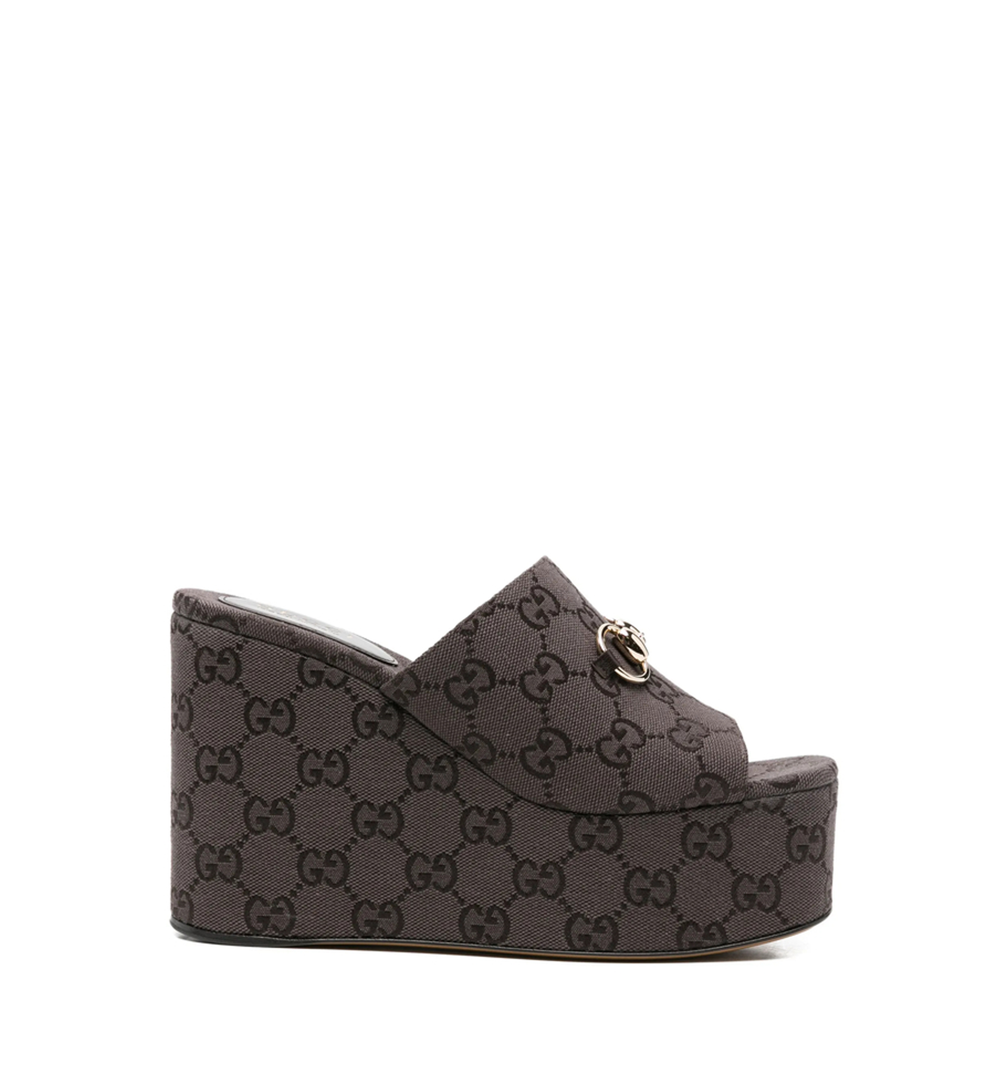 Women's wedge sandal with Horsebit