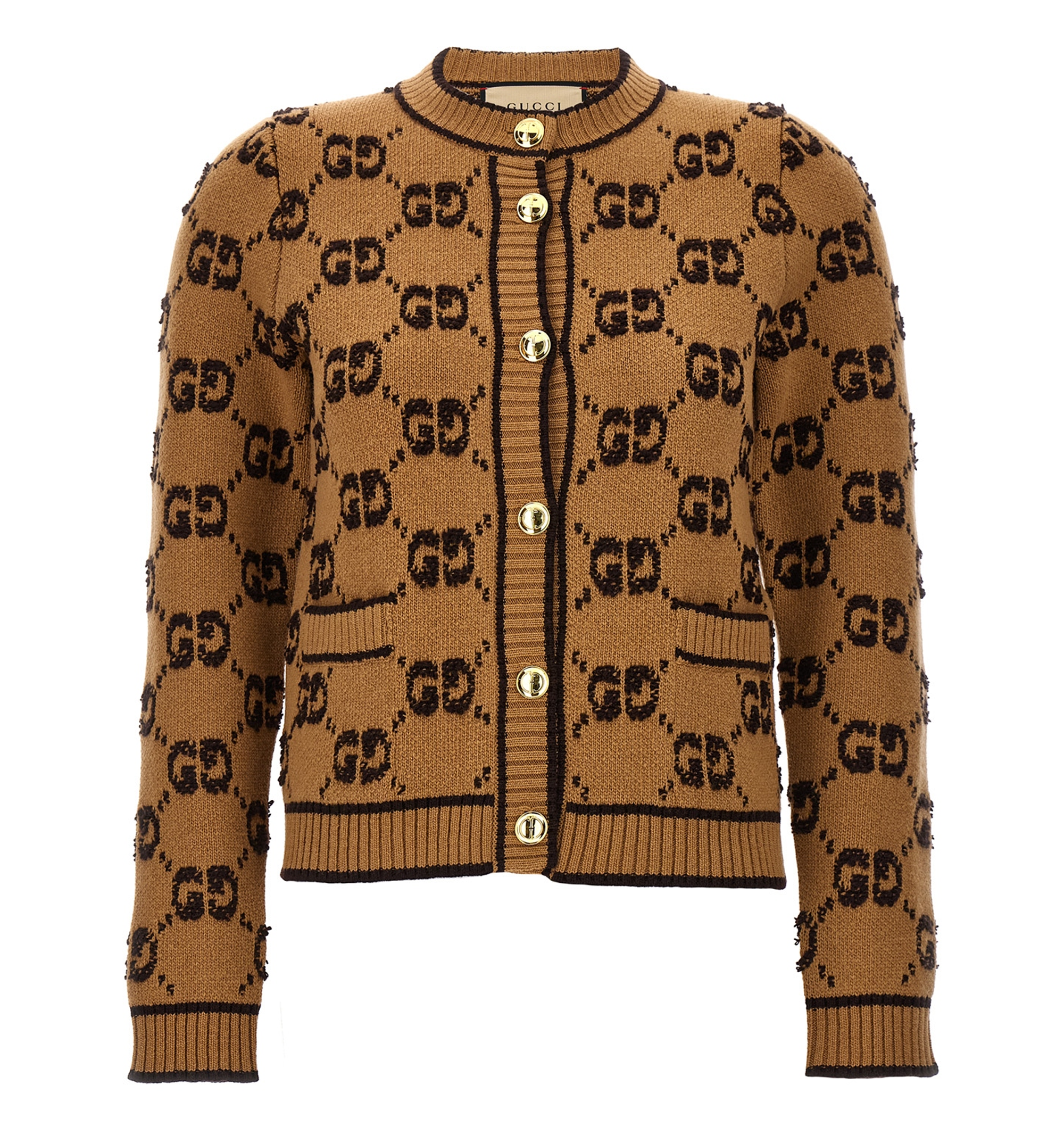 GG Wool Bouclé Jacquard Cardigan