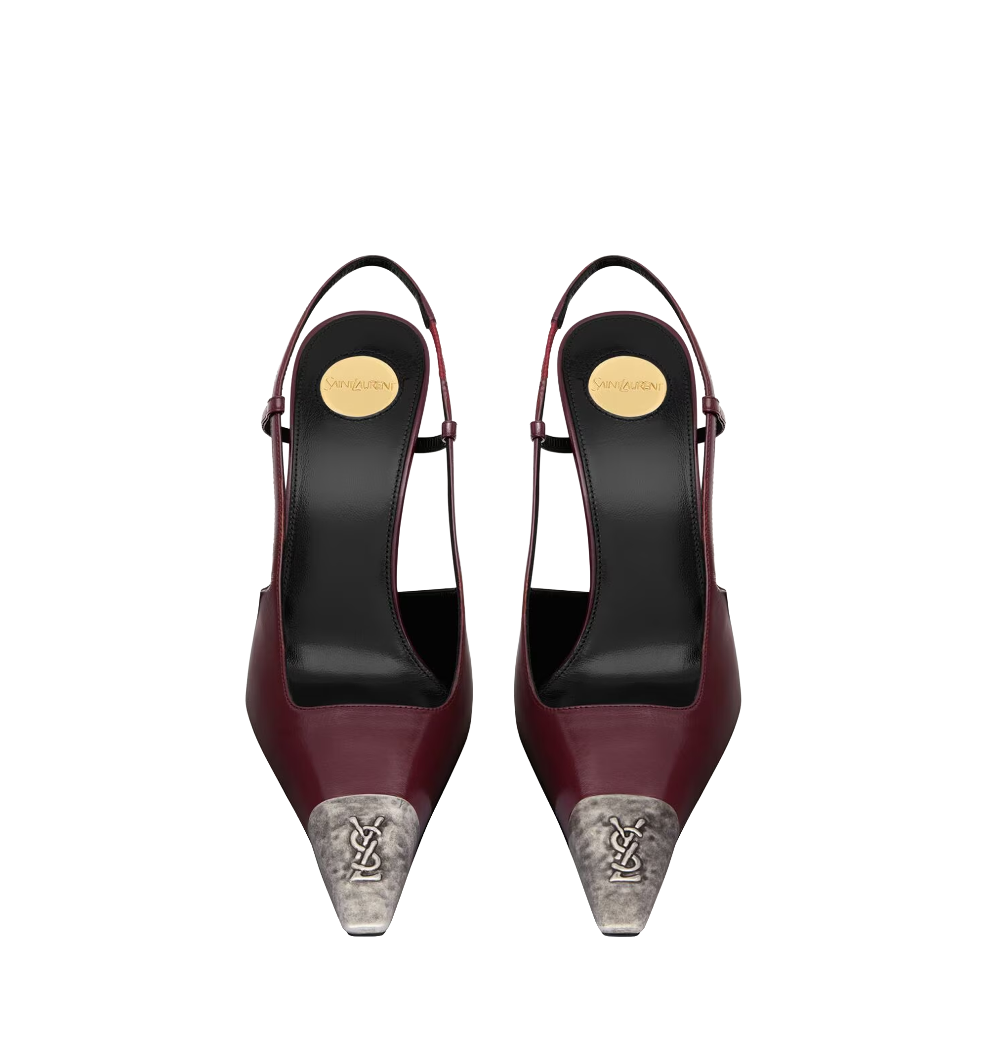 JEANNE slingback pumps in smooth leather