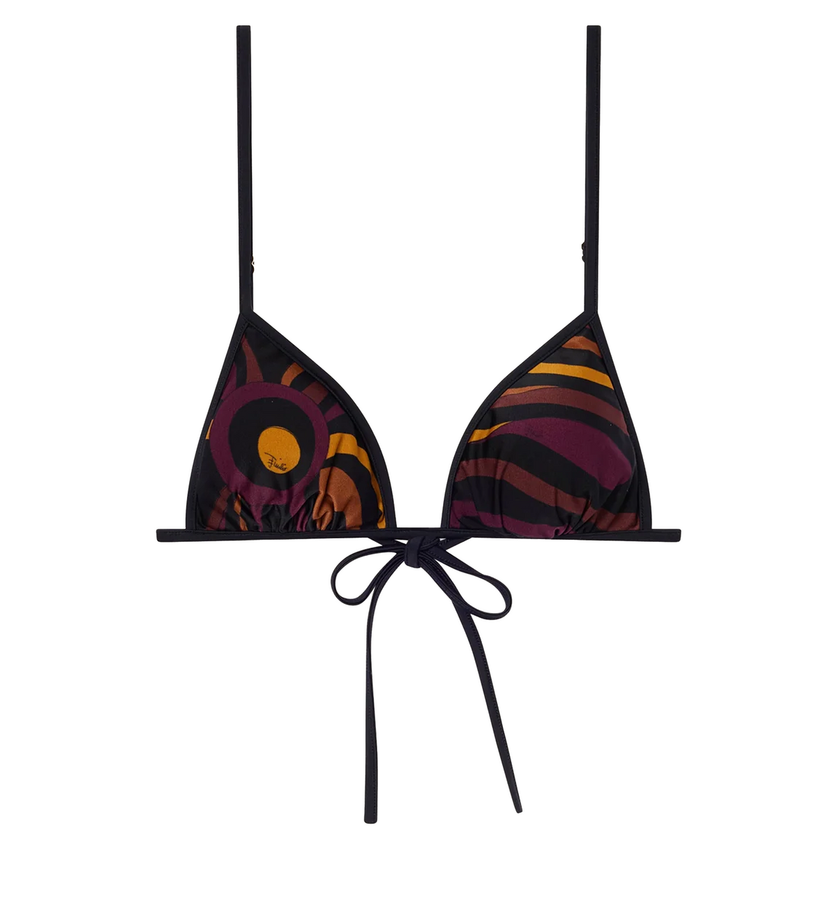 Marmo Print Bikini Top