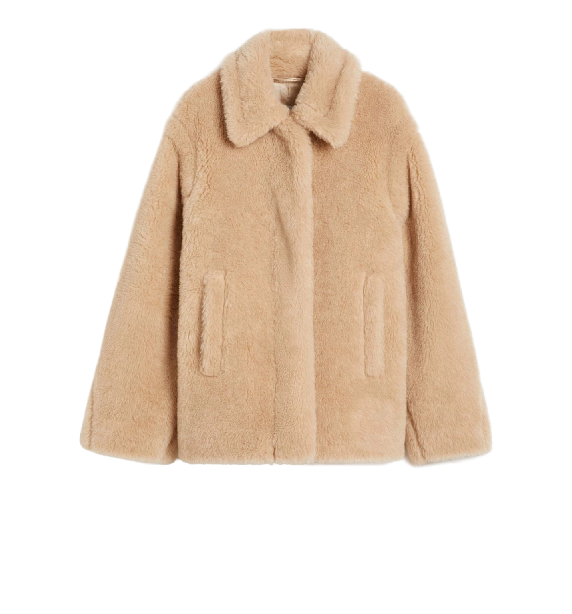 Virgin wool and alpaca short coat