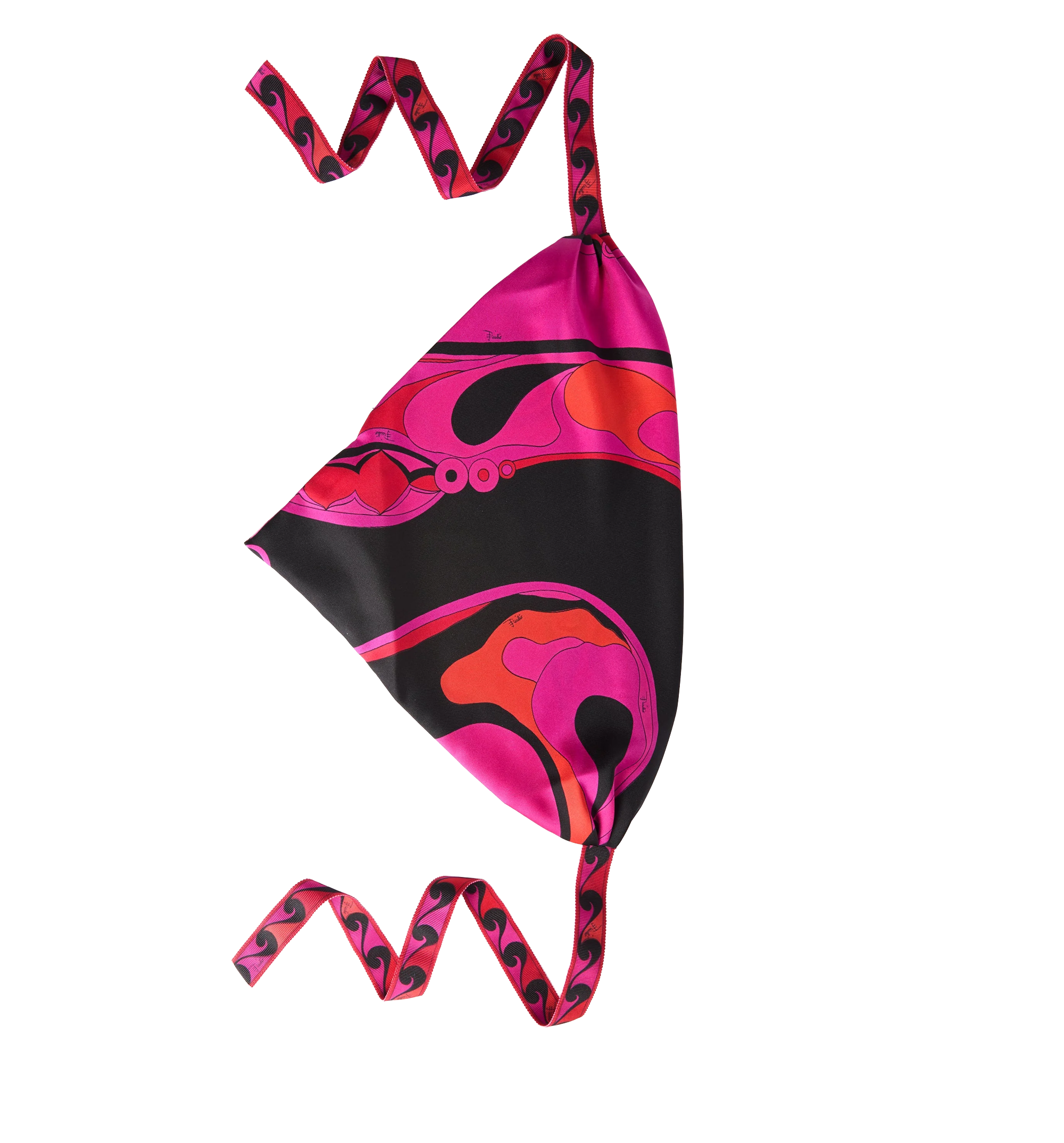 Orchidee Print Silk Bandana