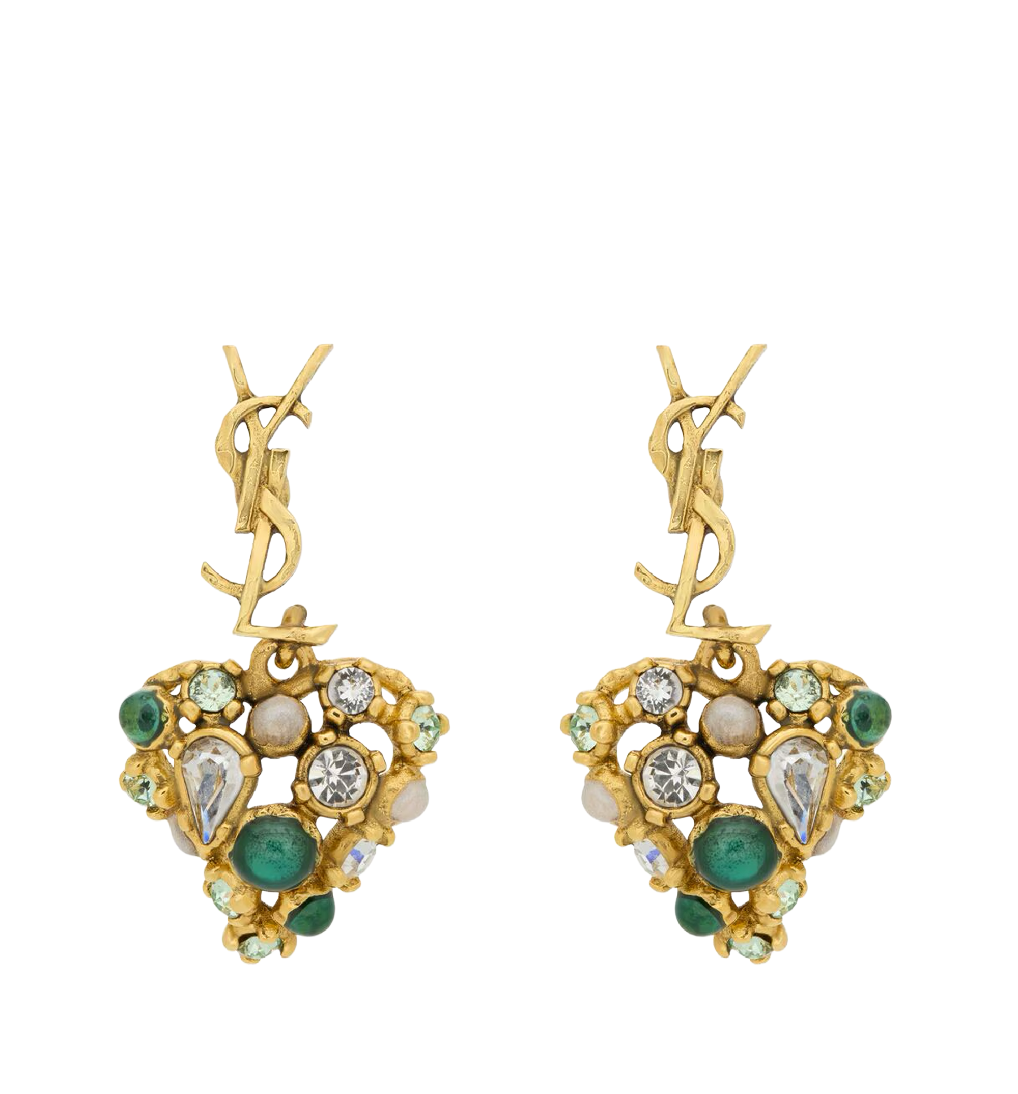 Cassandre Crystal Heart Earrings