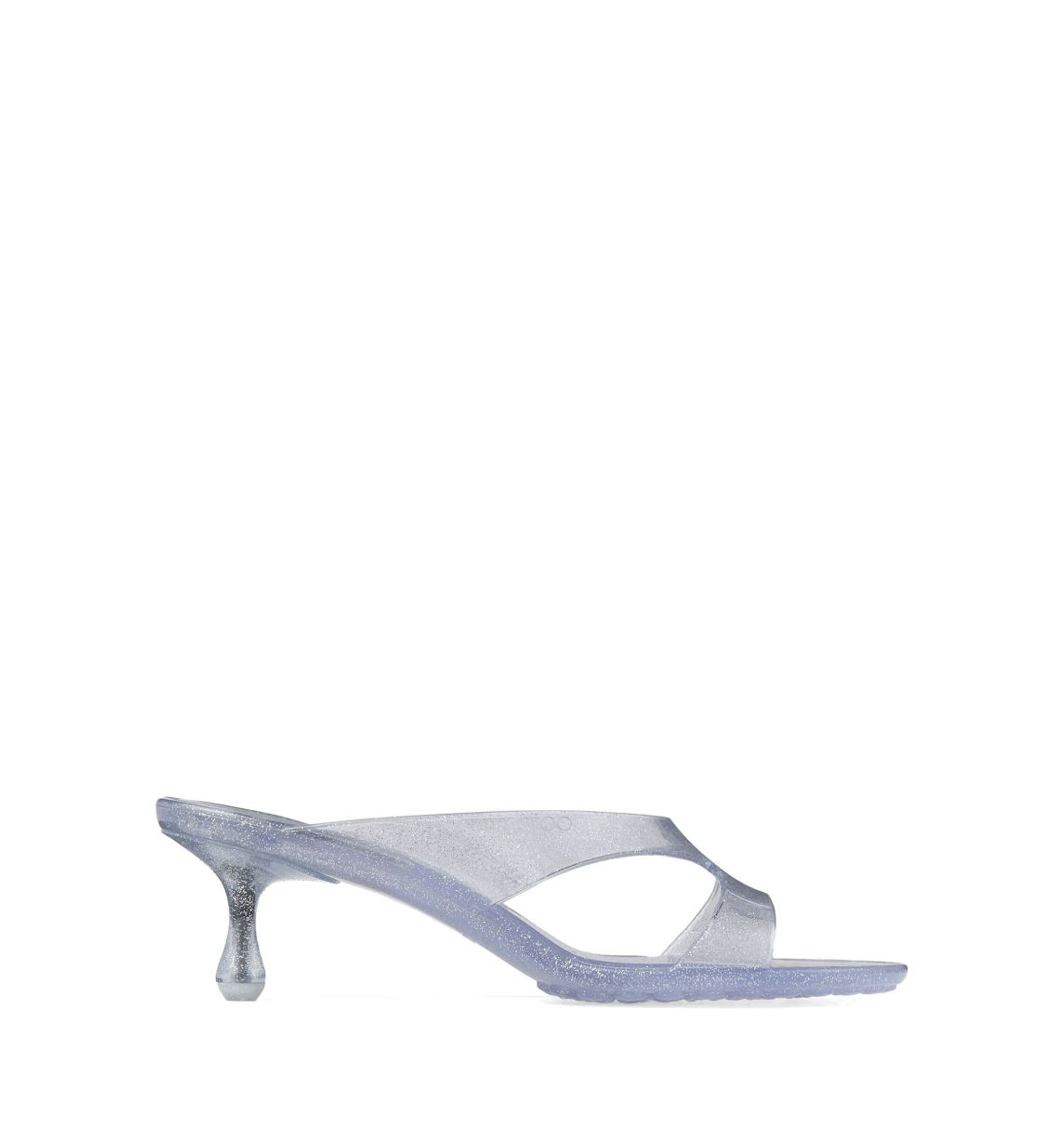 Silver Glitter Jelly Sandals