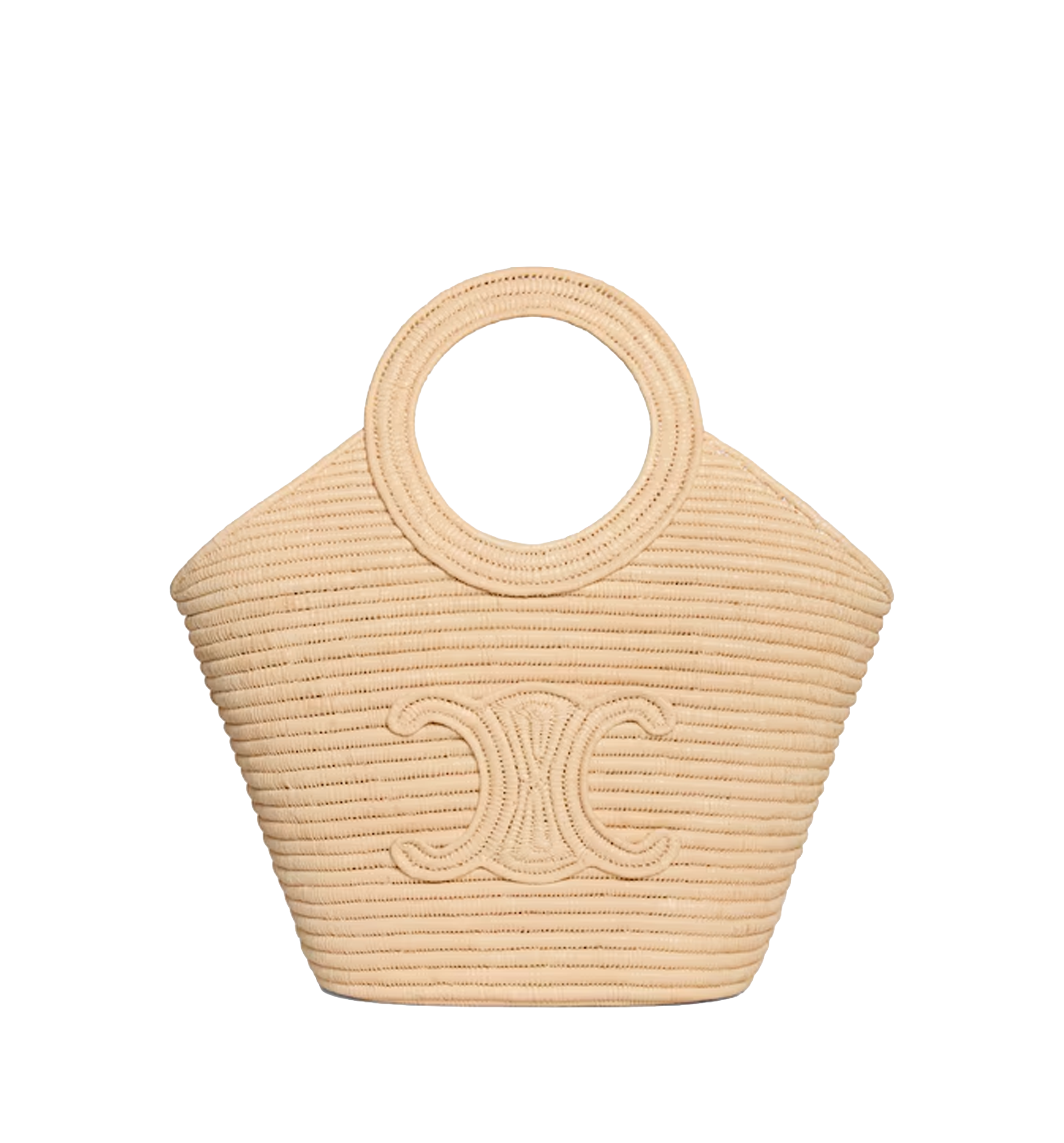 Braided Panier In Raffia