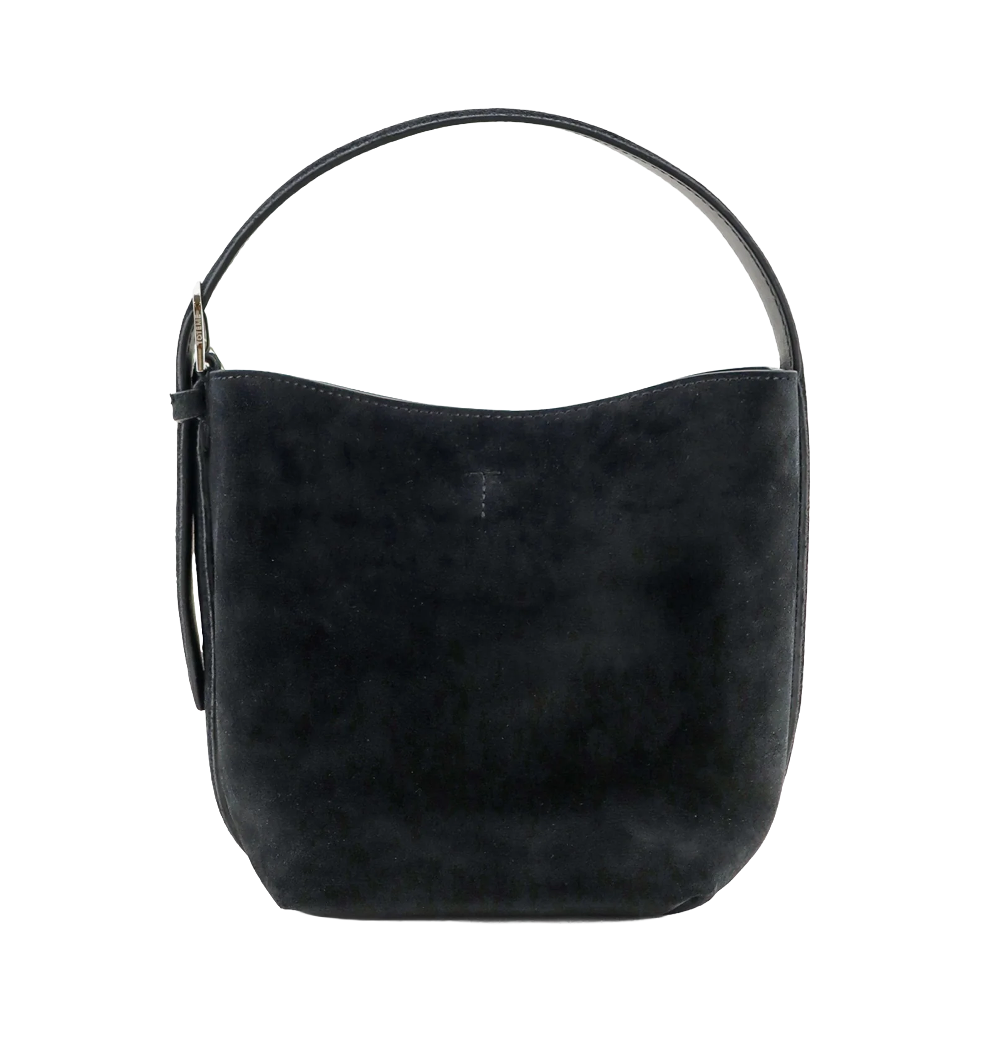 Small Belted suede handbag