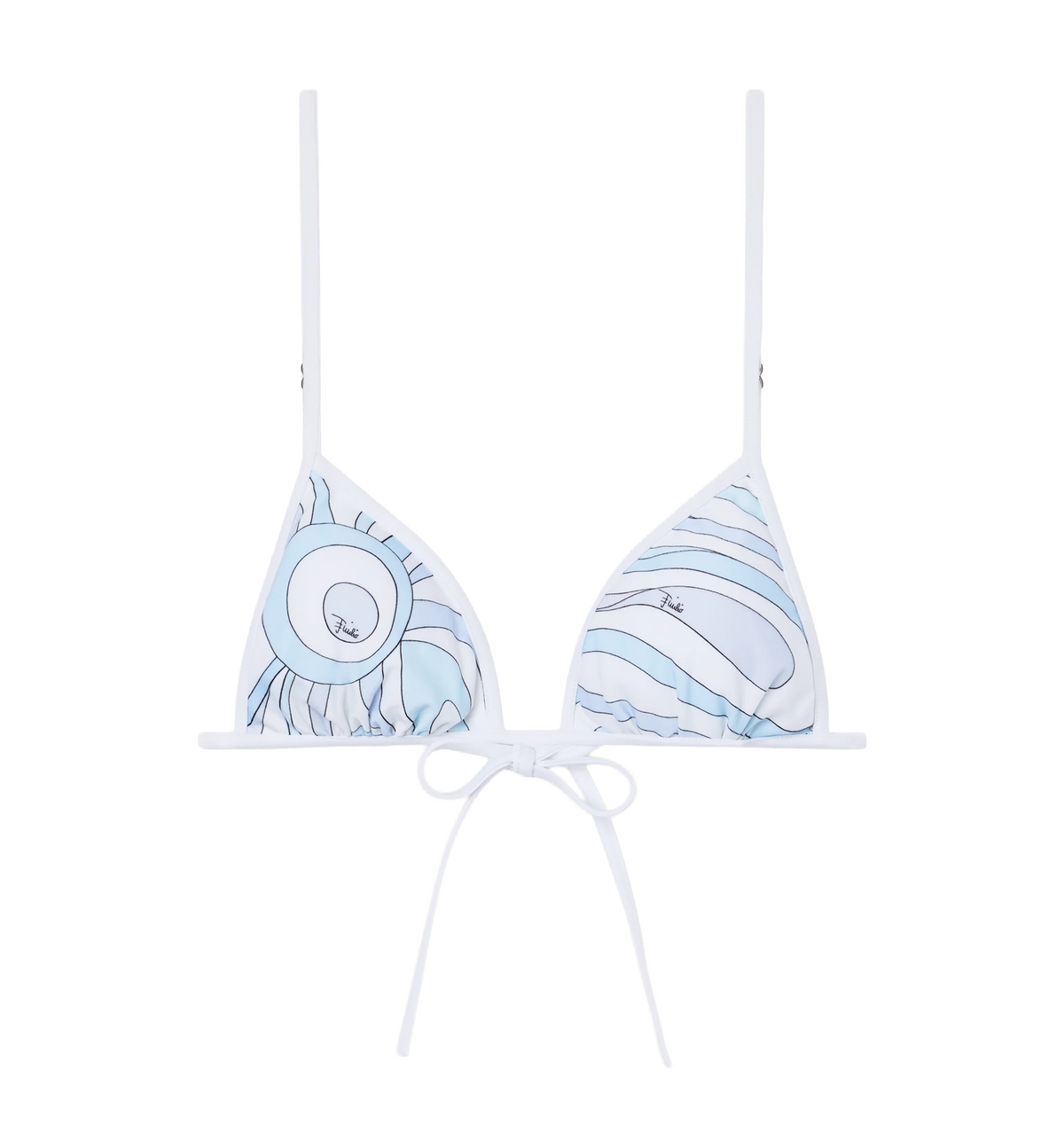 Marmo Print Bikini Top