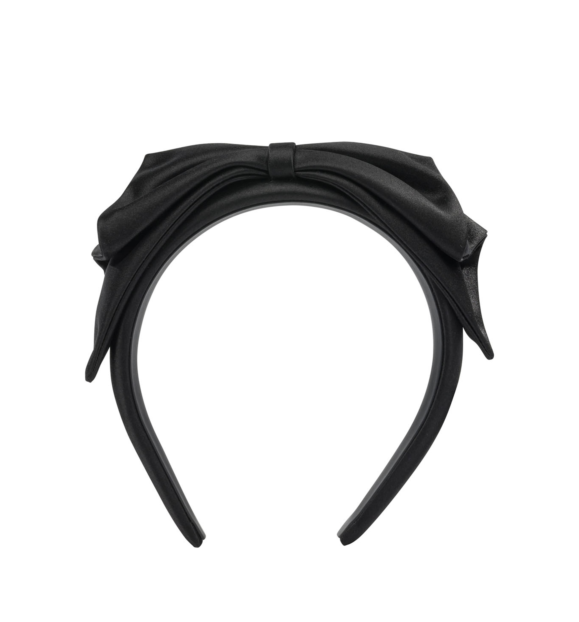 Hair band with bow in mixed silk