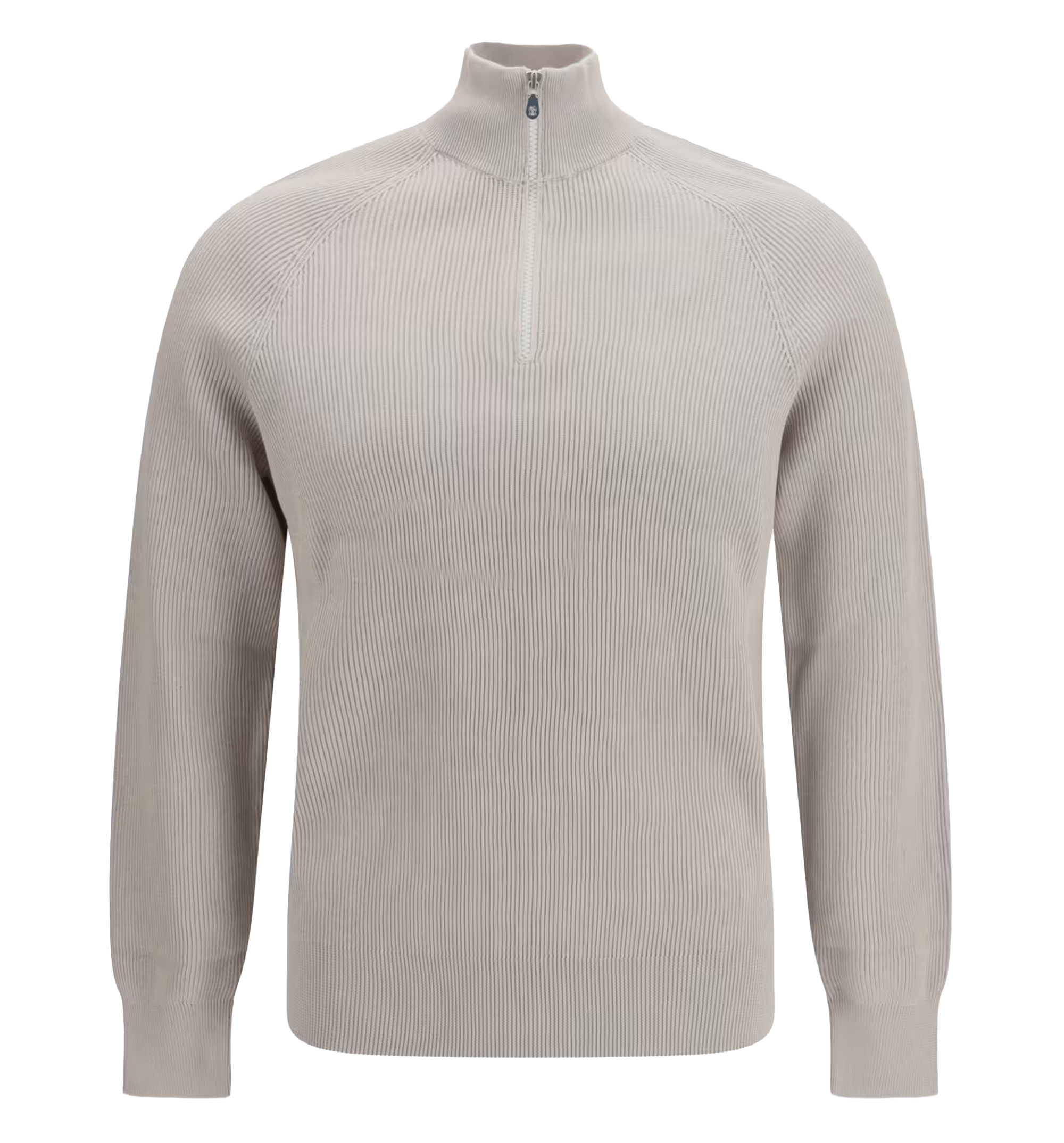 Cotton Sweater with a high neckline