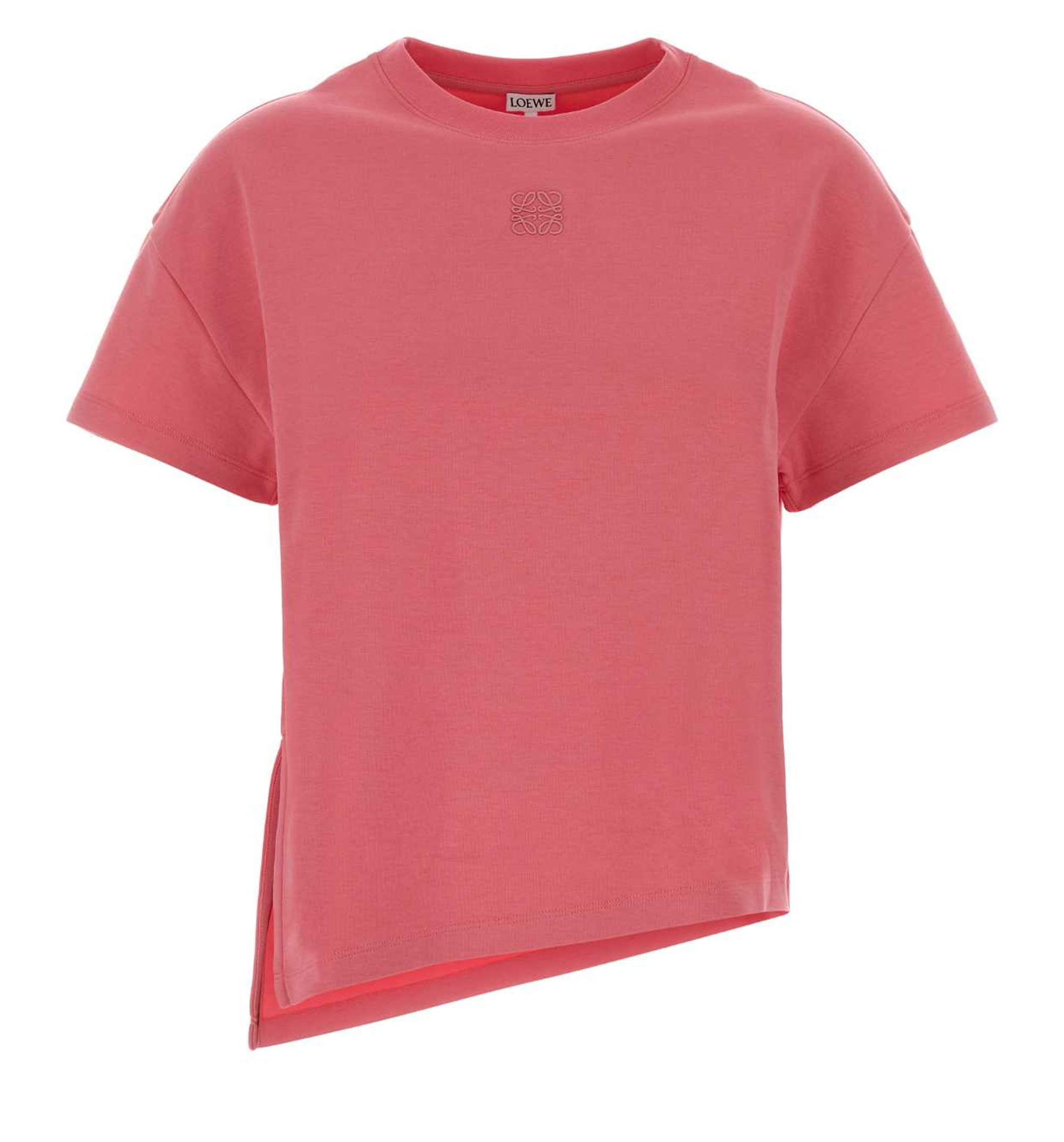 Asymmetric T-shirt in Cotton Blend