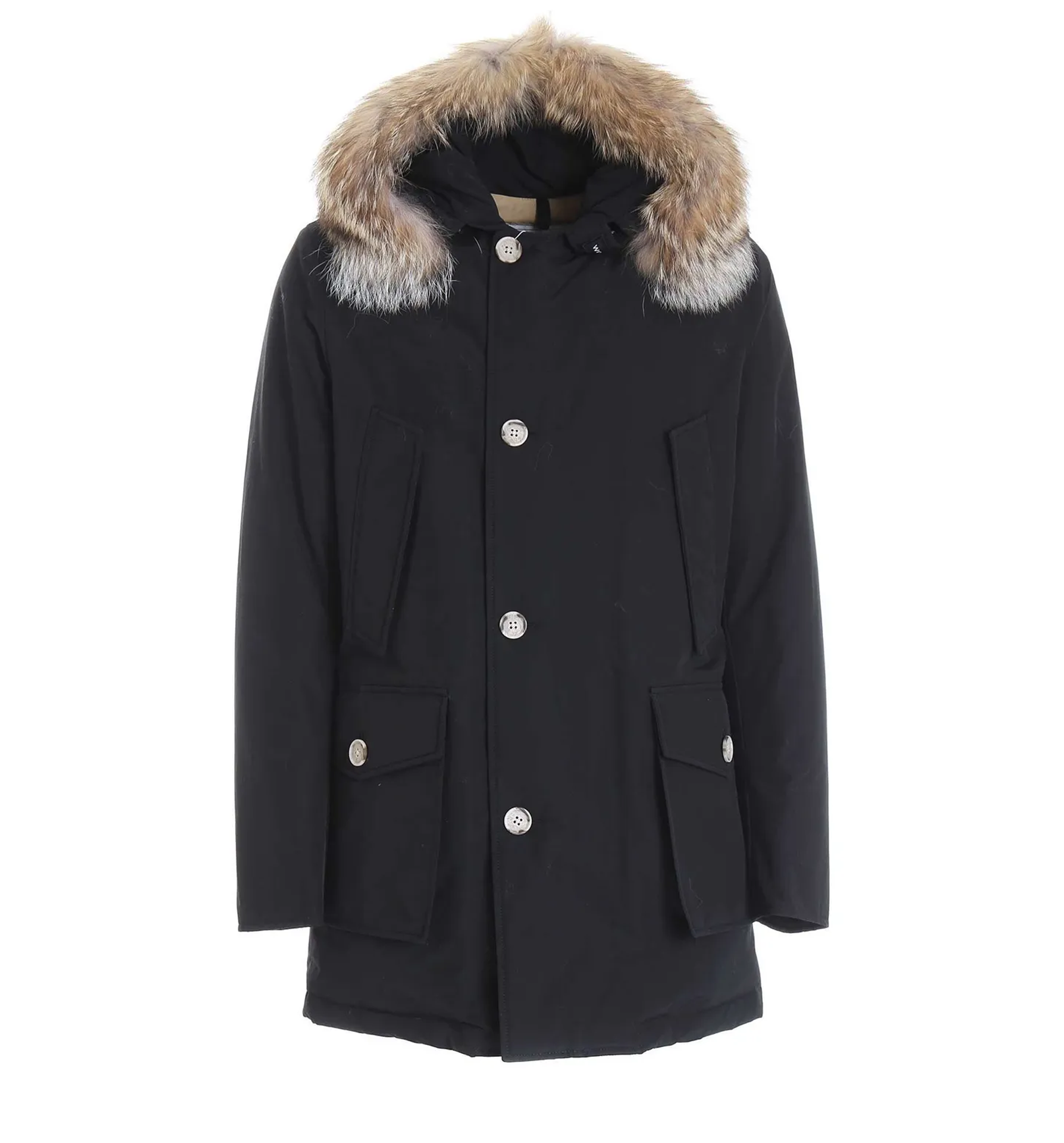 Button-Up Hooded Coat