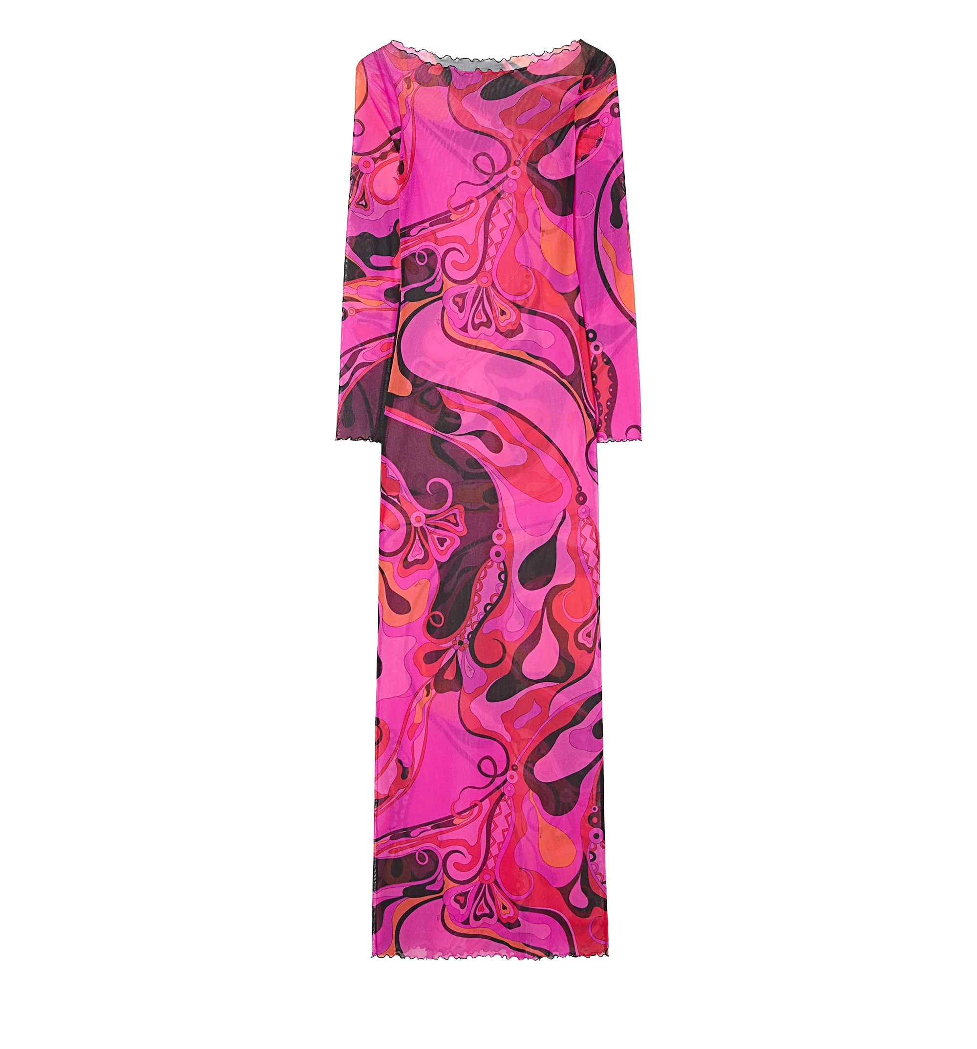 Orchidee Print Tulle Dress
