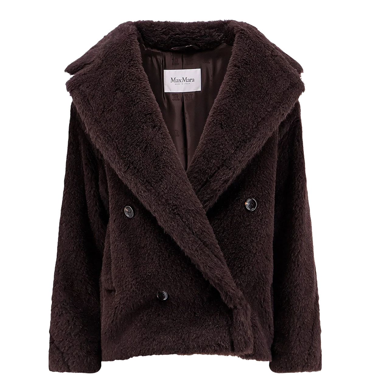 Short alpaca coat