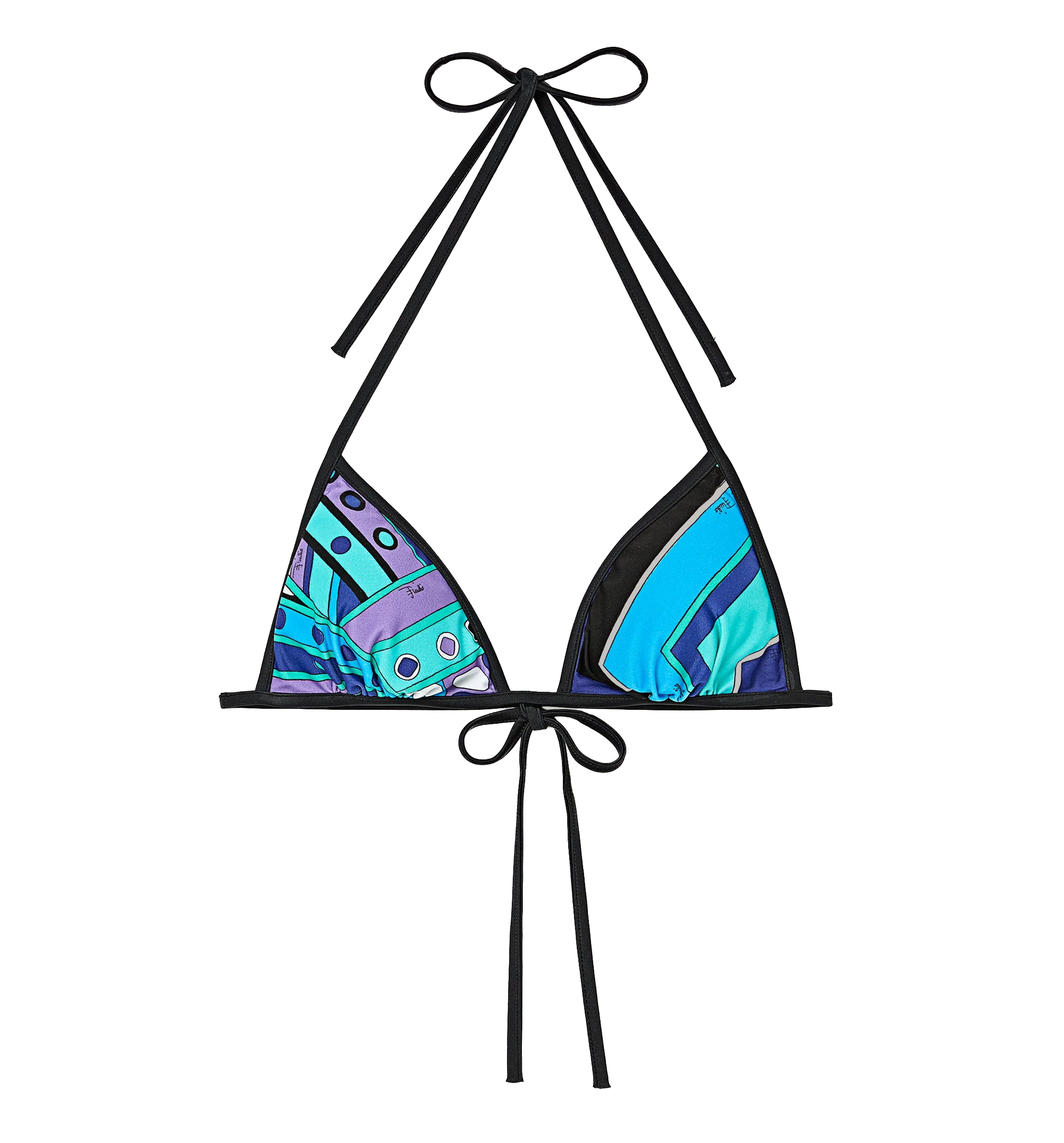 Vivara Print Triangle Bikini Top