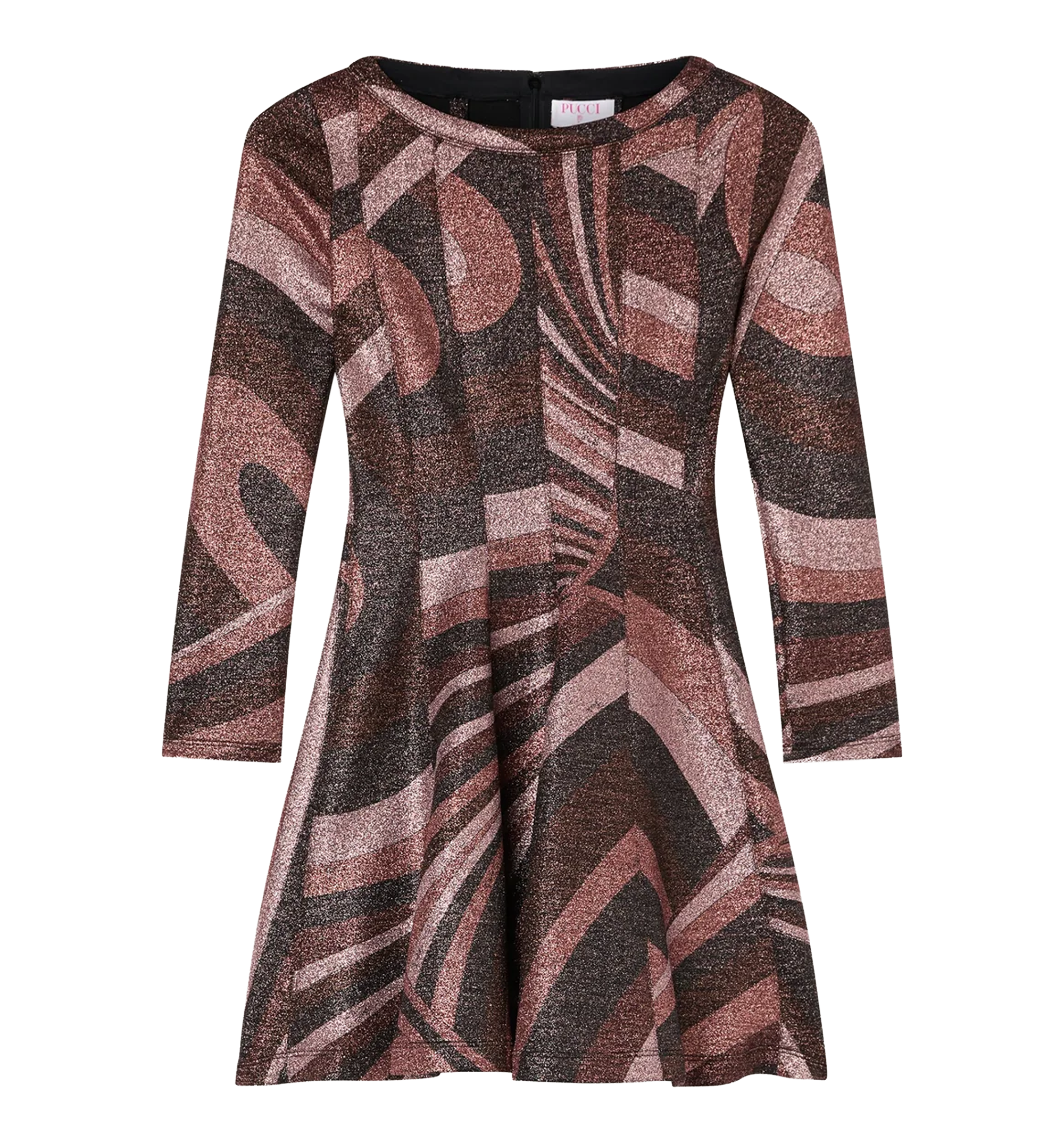 Iride Print Lurex Jersey Dress