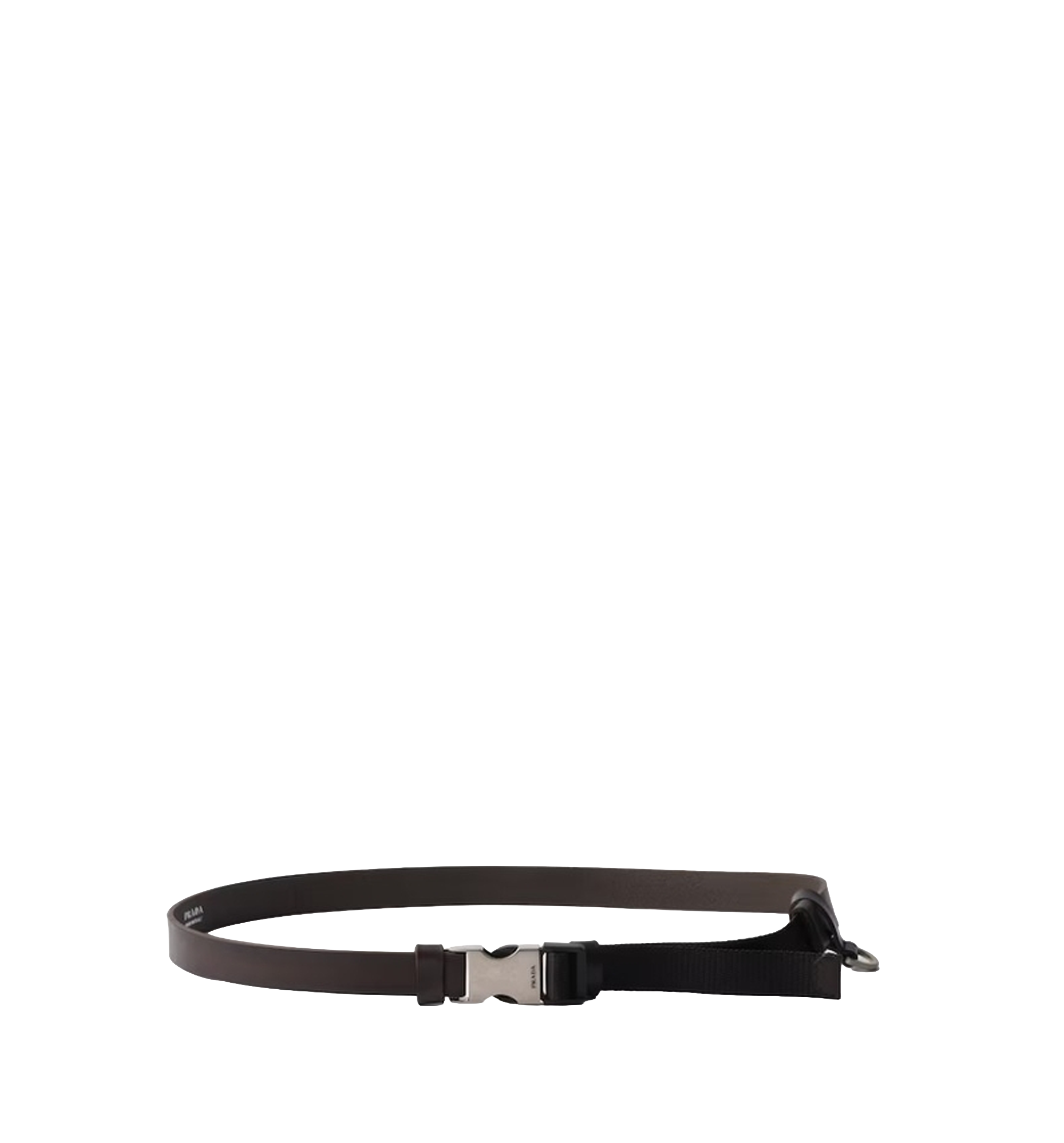 Prada Logo-Engraved Buckle Belt