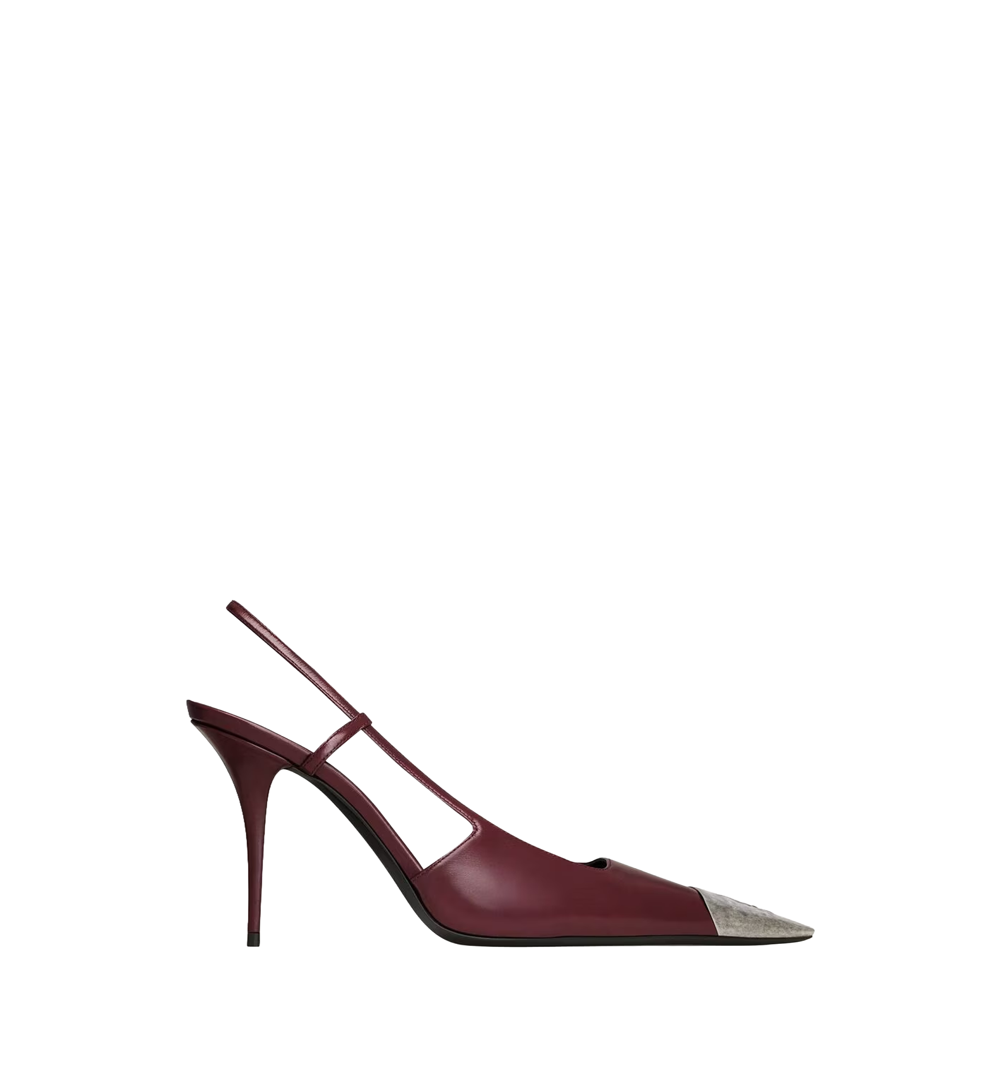JEANNE slingback pumps in smooth leather