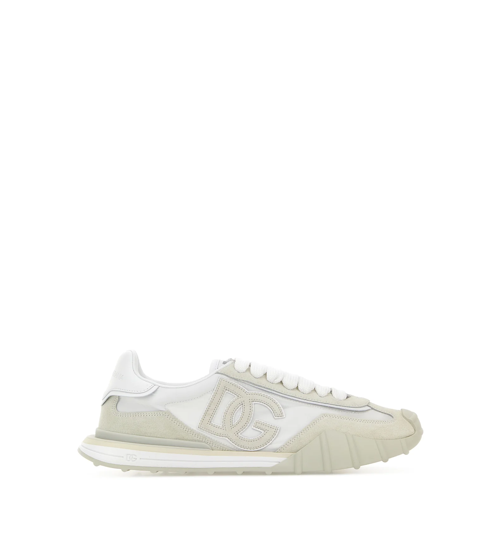 Two-tone canvas and suede DG Athletic sneakers