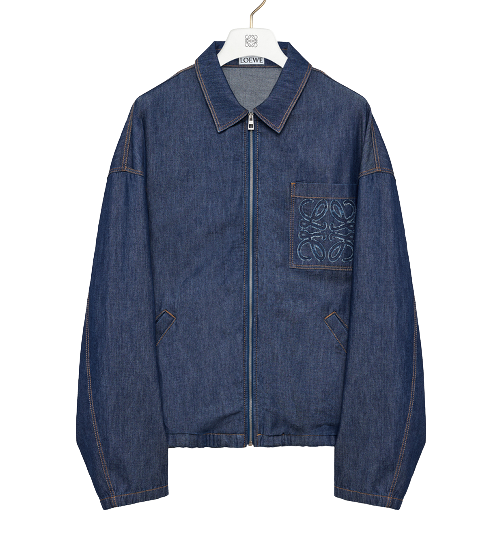 Zip-up jacket in cotton