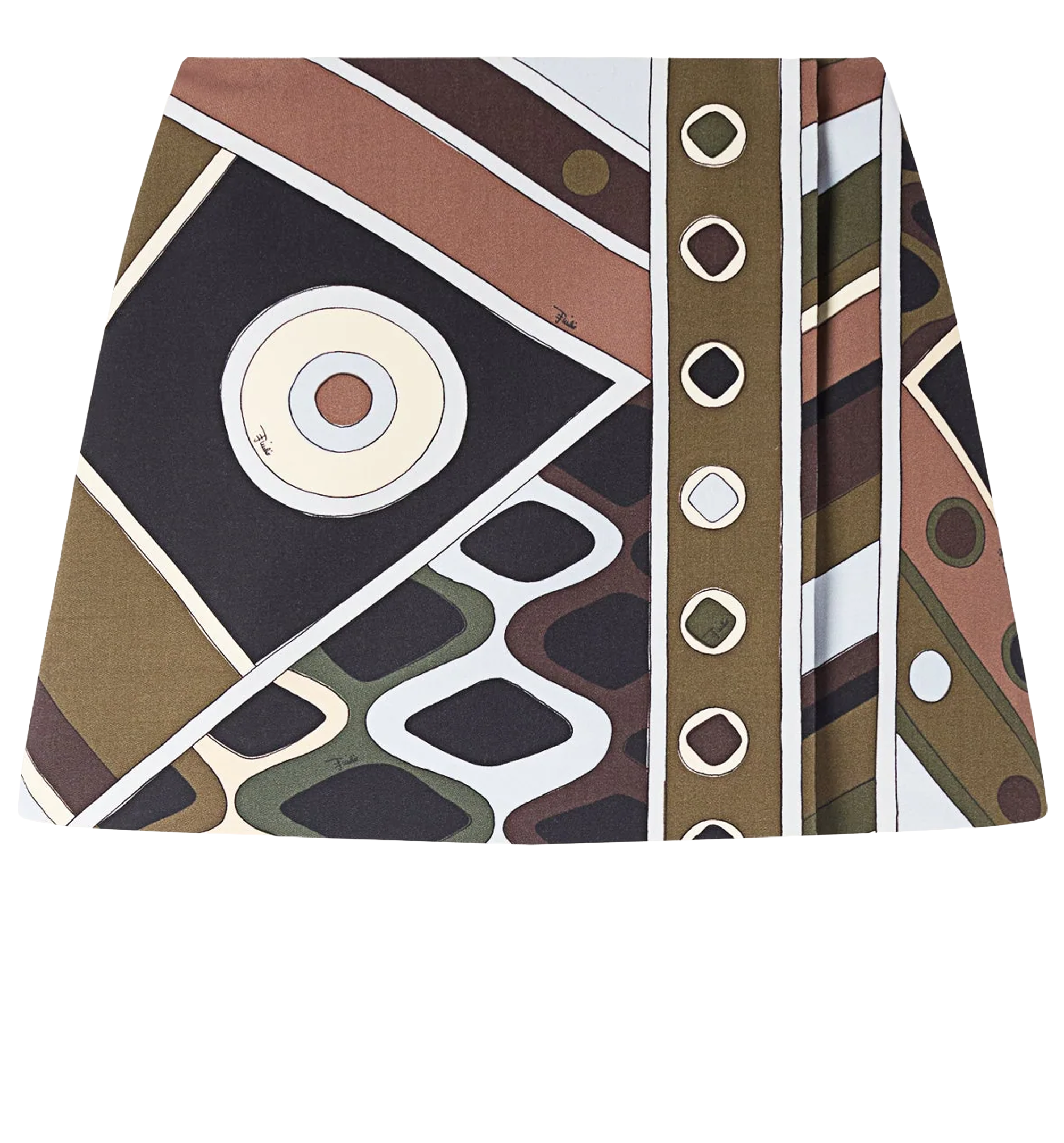 Vivara Print Cool Wool Skirt