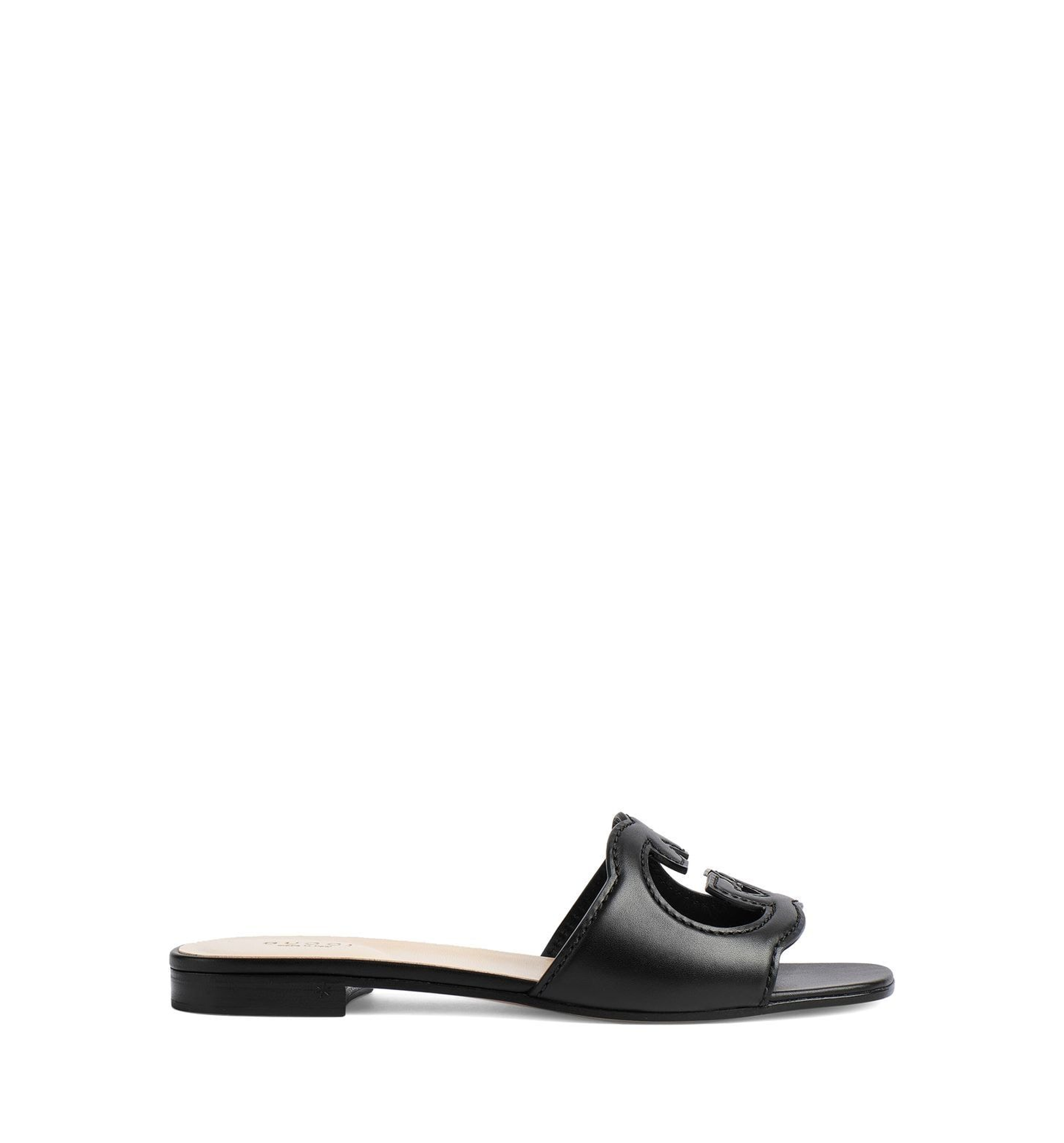 Slide Sandal With Interlocking G