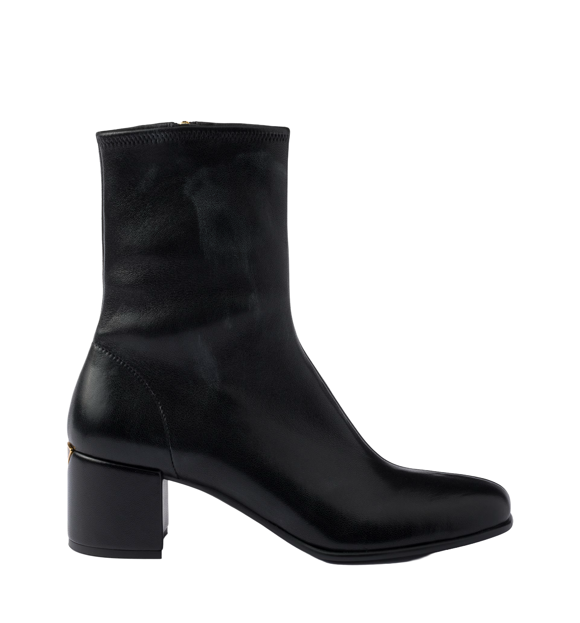 Lambskin Zip-Up Ankle Boot