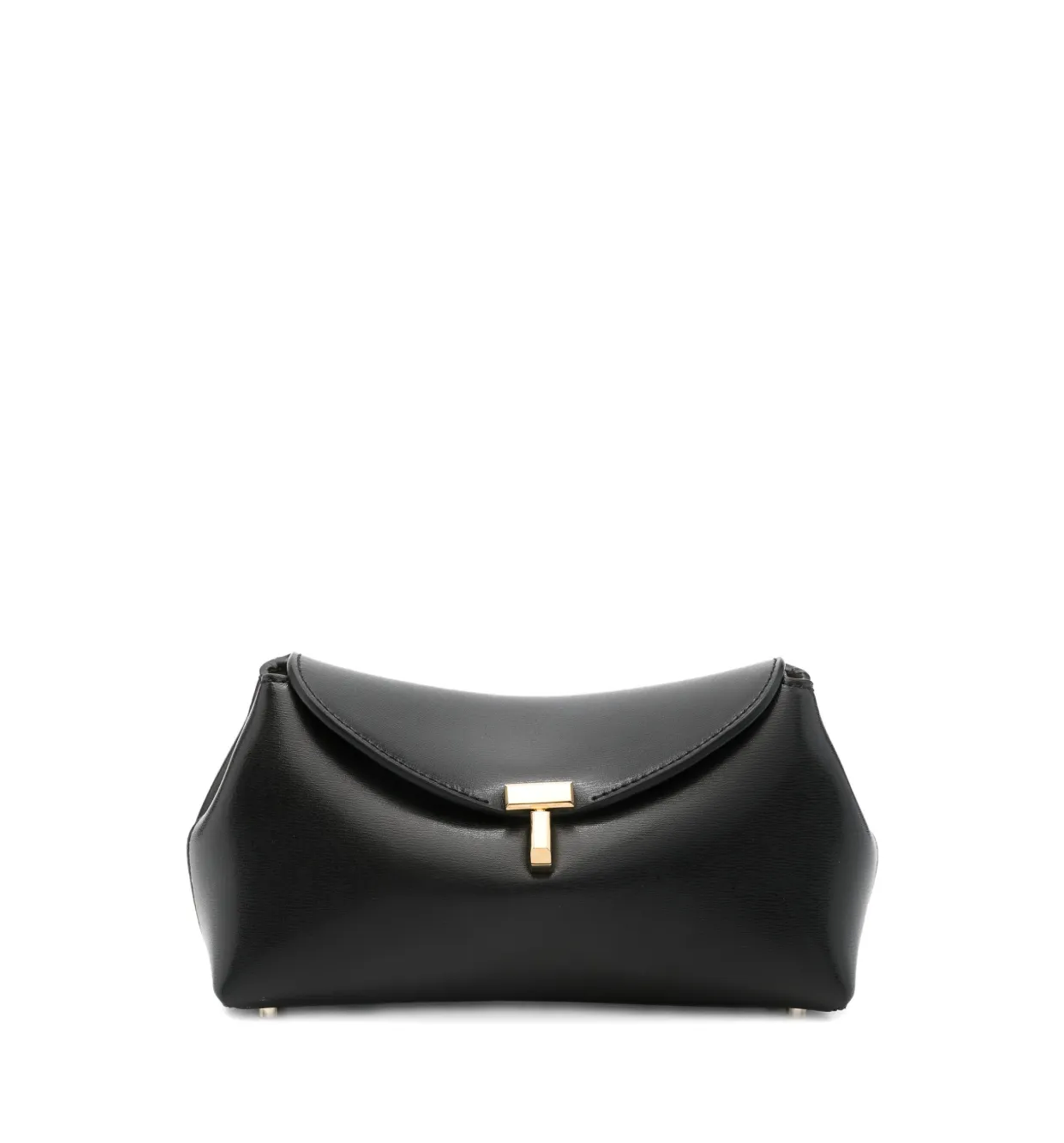 Mini T-Lock Leather Clutch