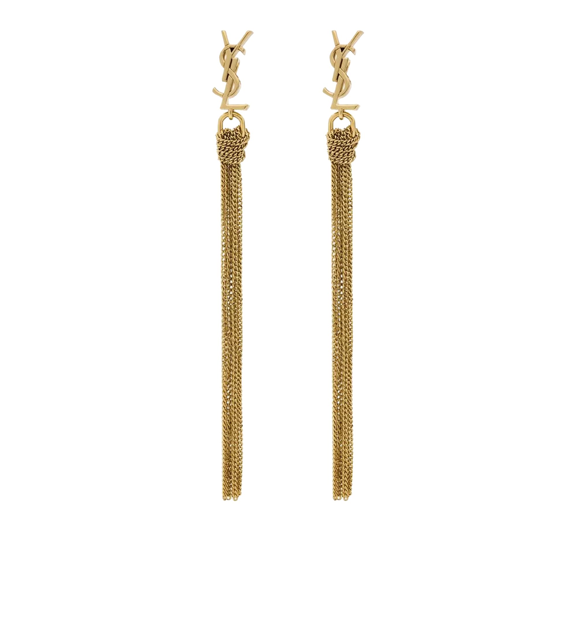CASSANDRE tassel earrings in metal