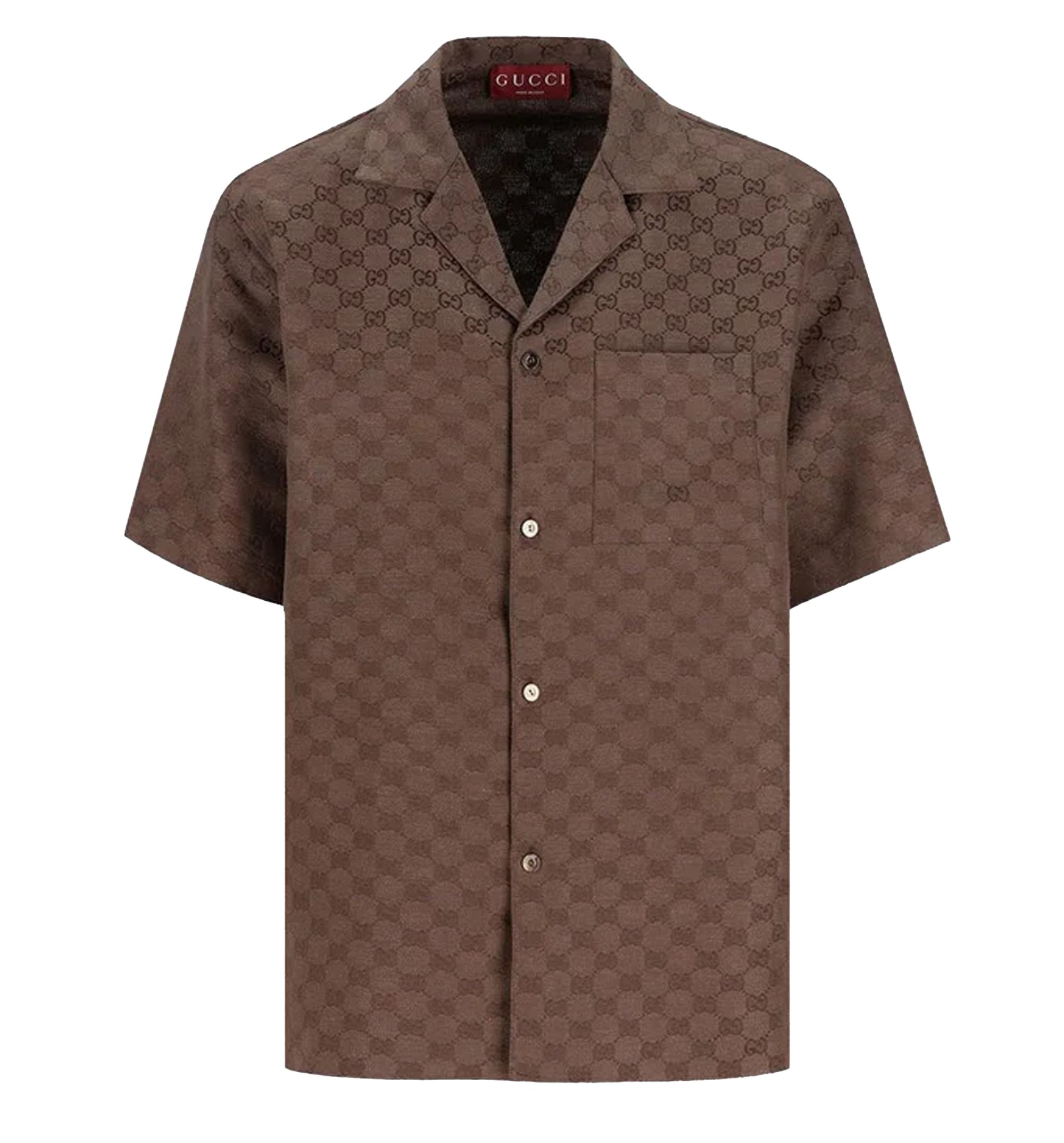 GG linen blend shirt