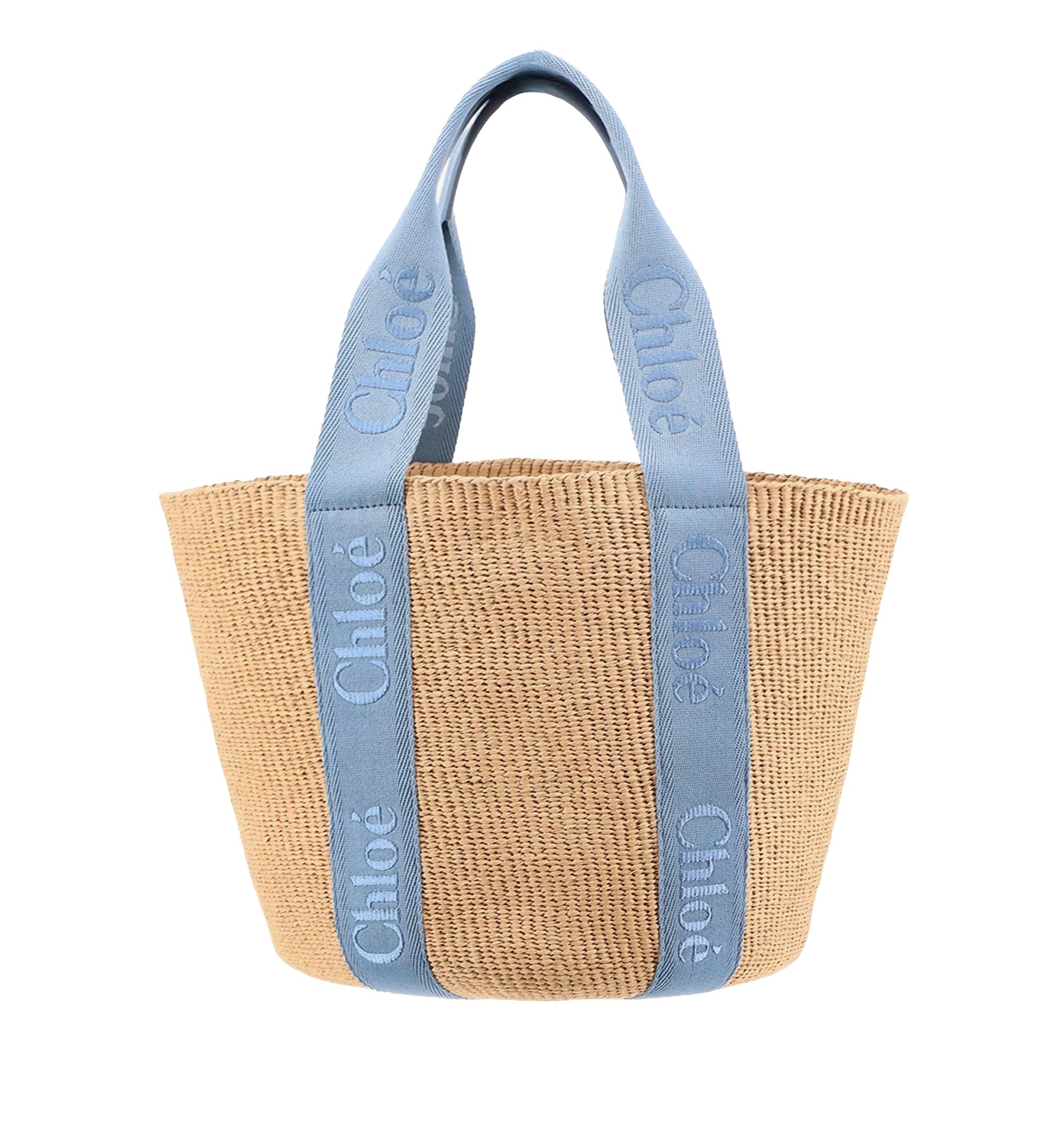 Woody Raffia Shoulder Bag