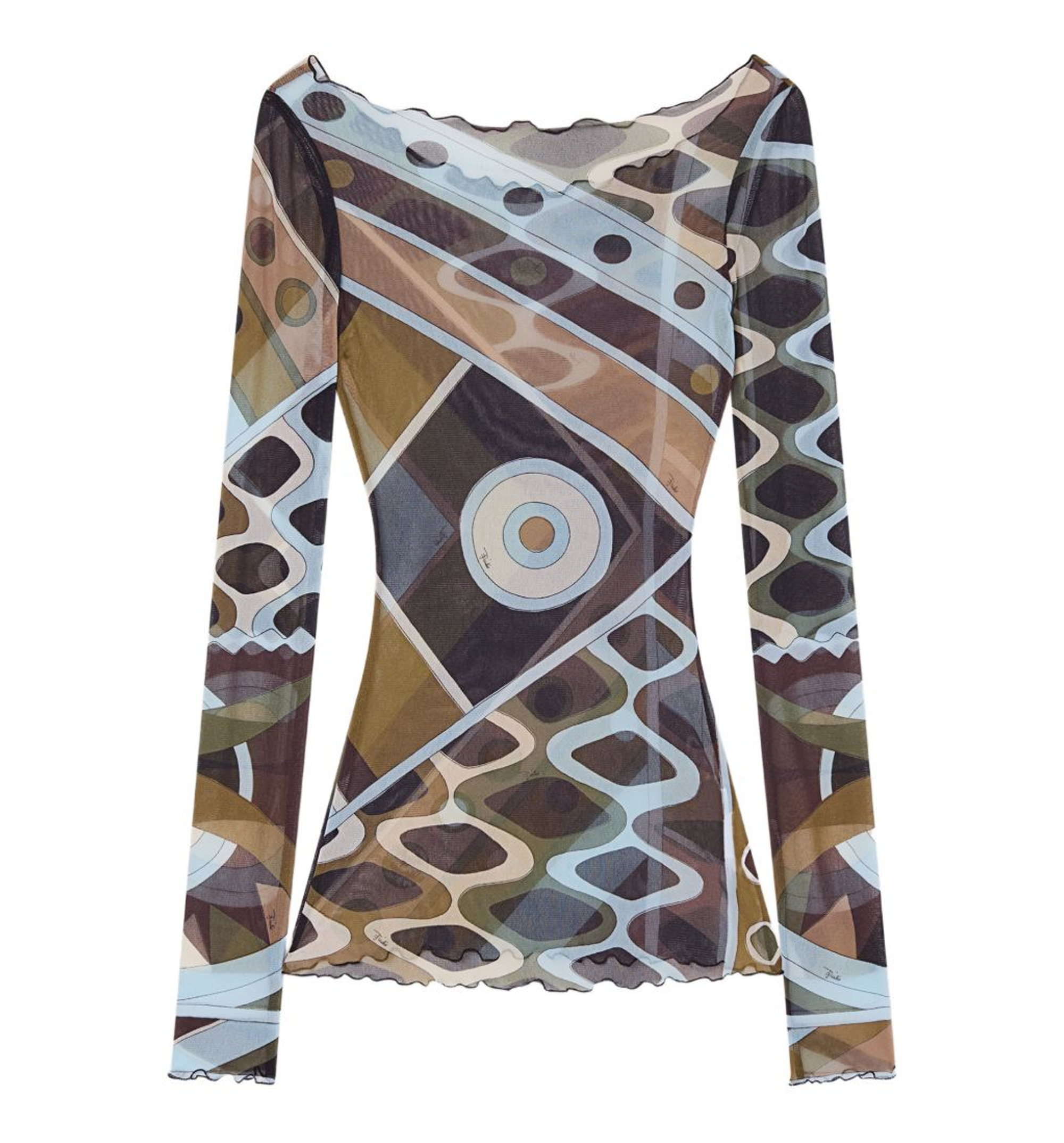 Vivara Print Tulle Top