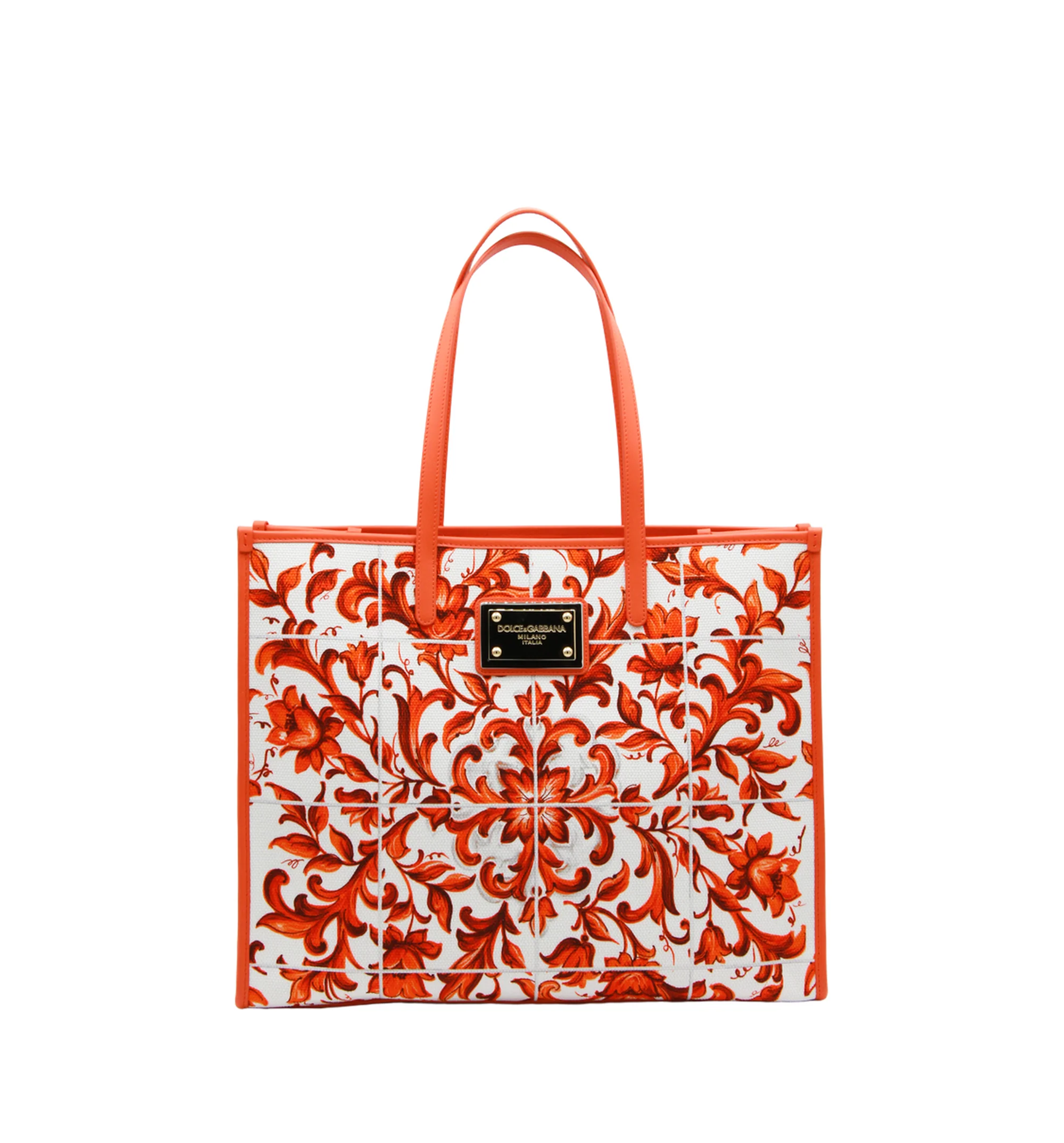 Majolica-print Tote Bag