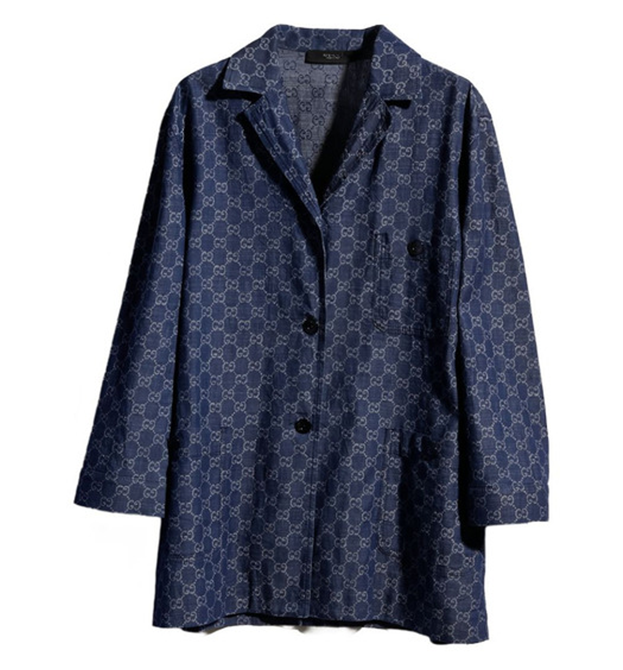 GG cotton denim jacquard jacket