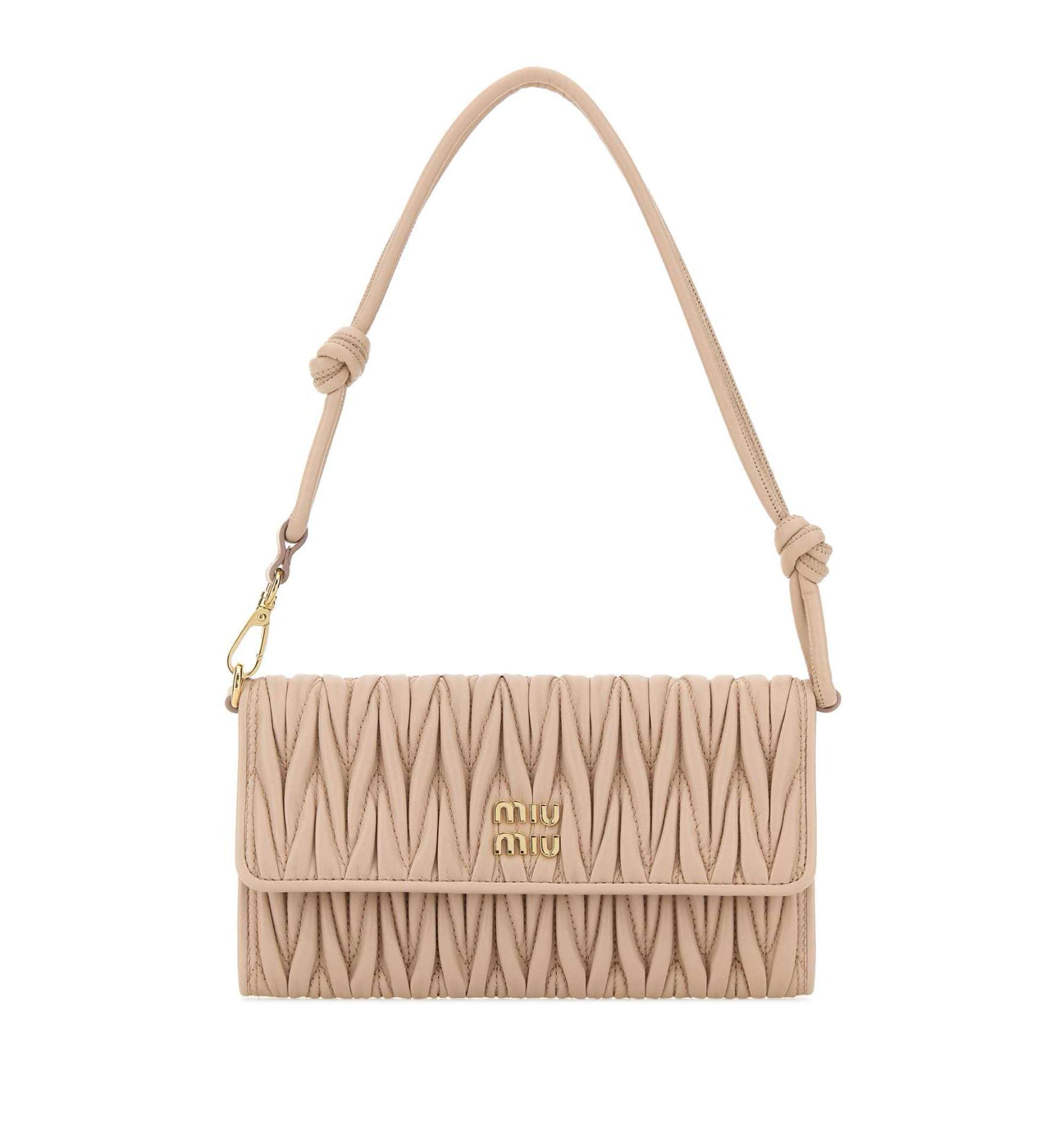 Matelassé Nappa Leather Wallet On Strap