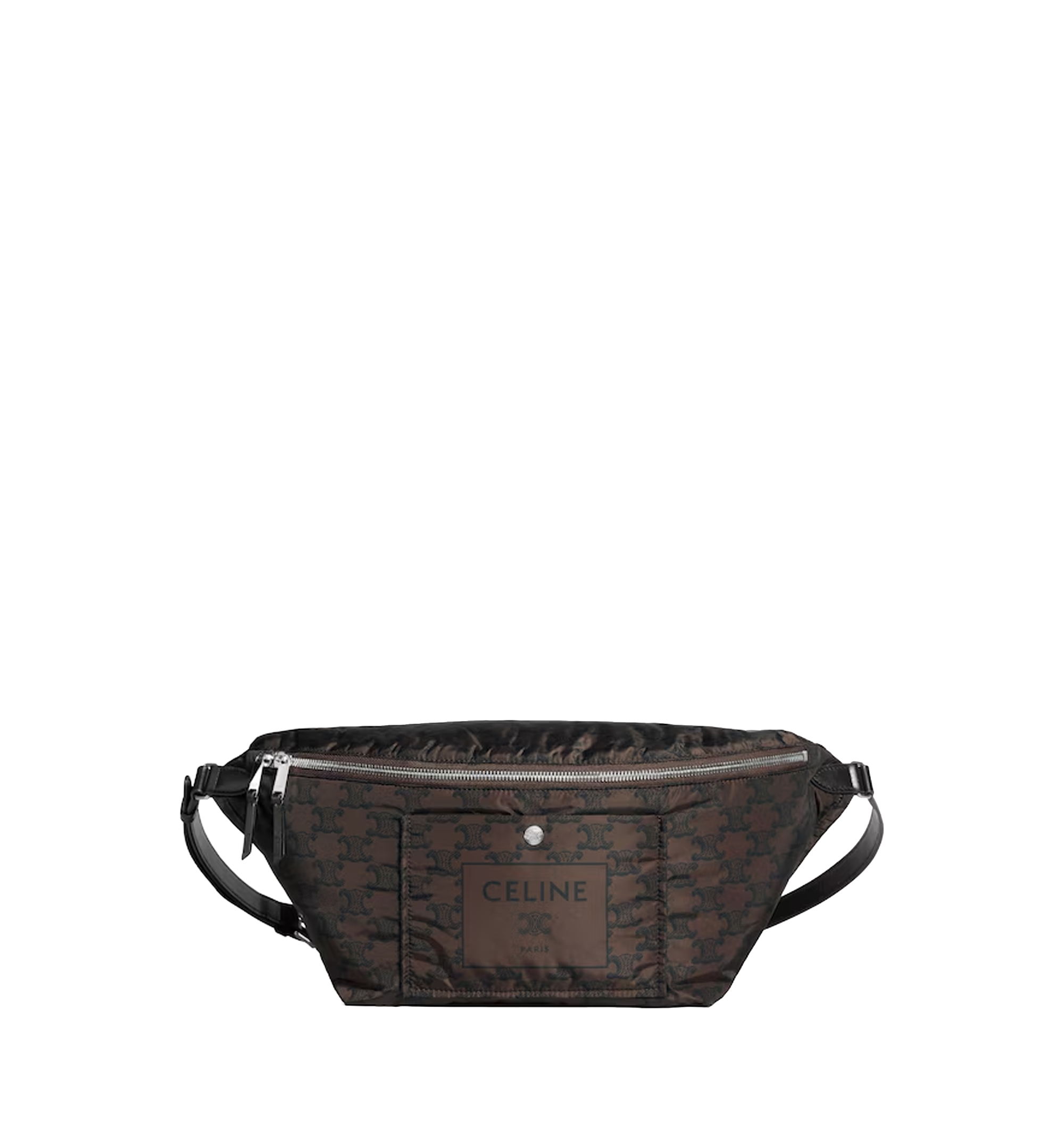 Slingbag Celine Padded In Nylon And Calfskin