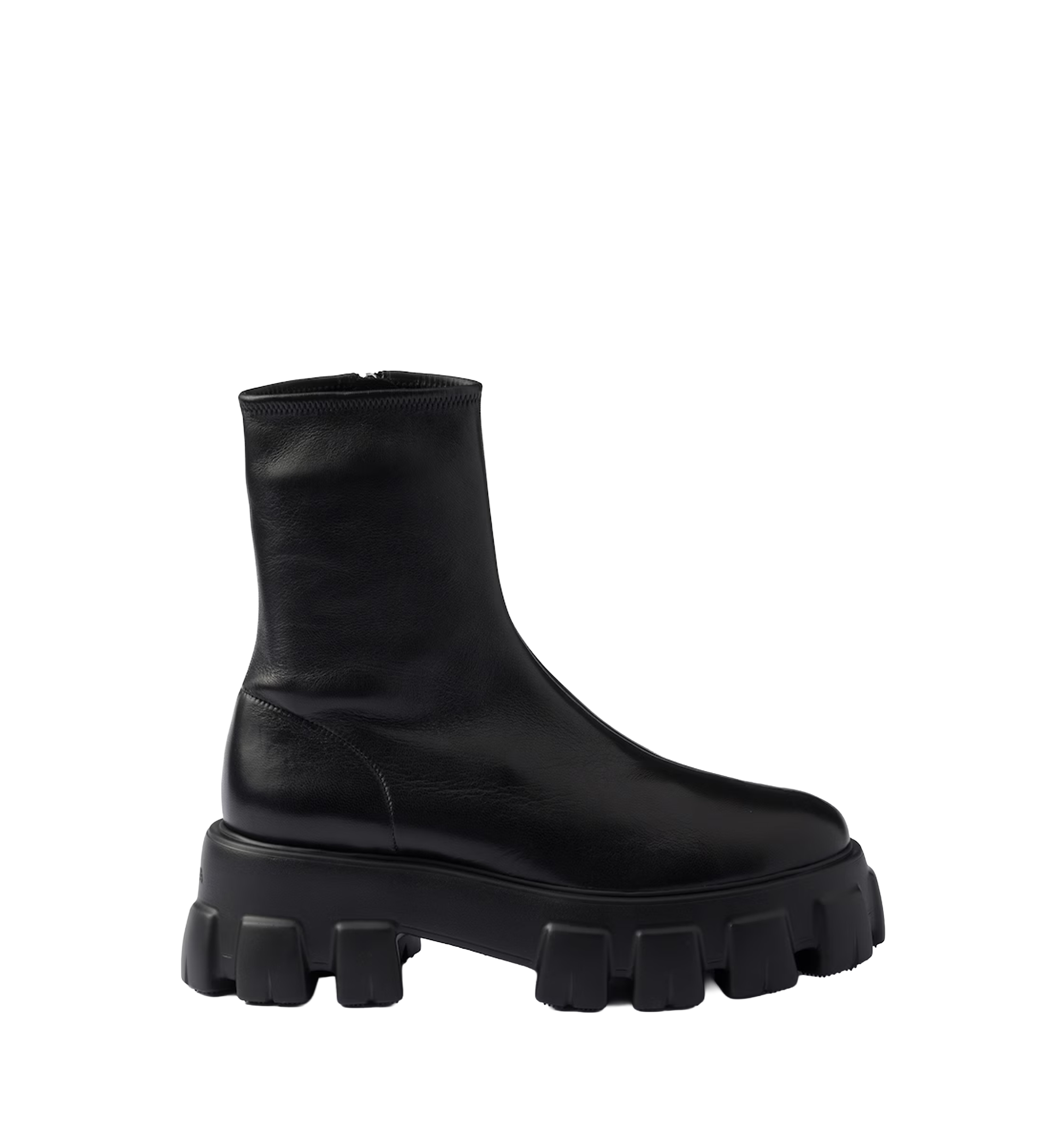 Monolith stretch nappa leather booties