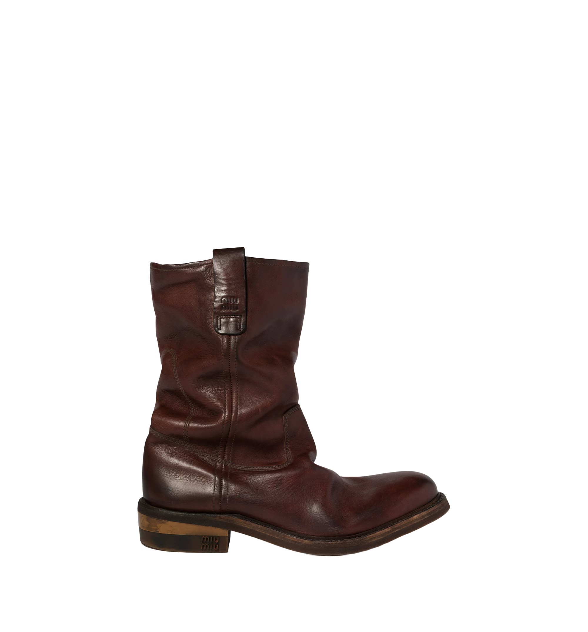 Foule leather booties