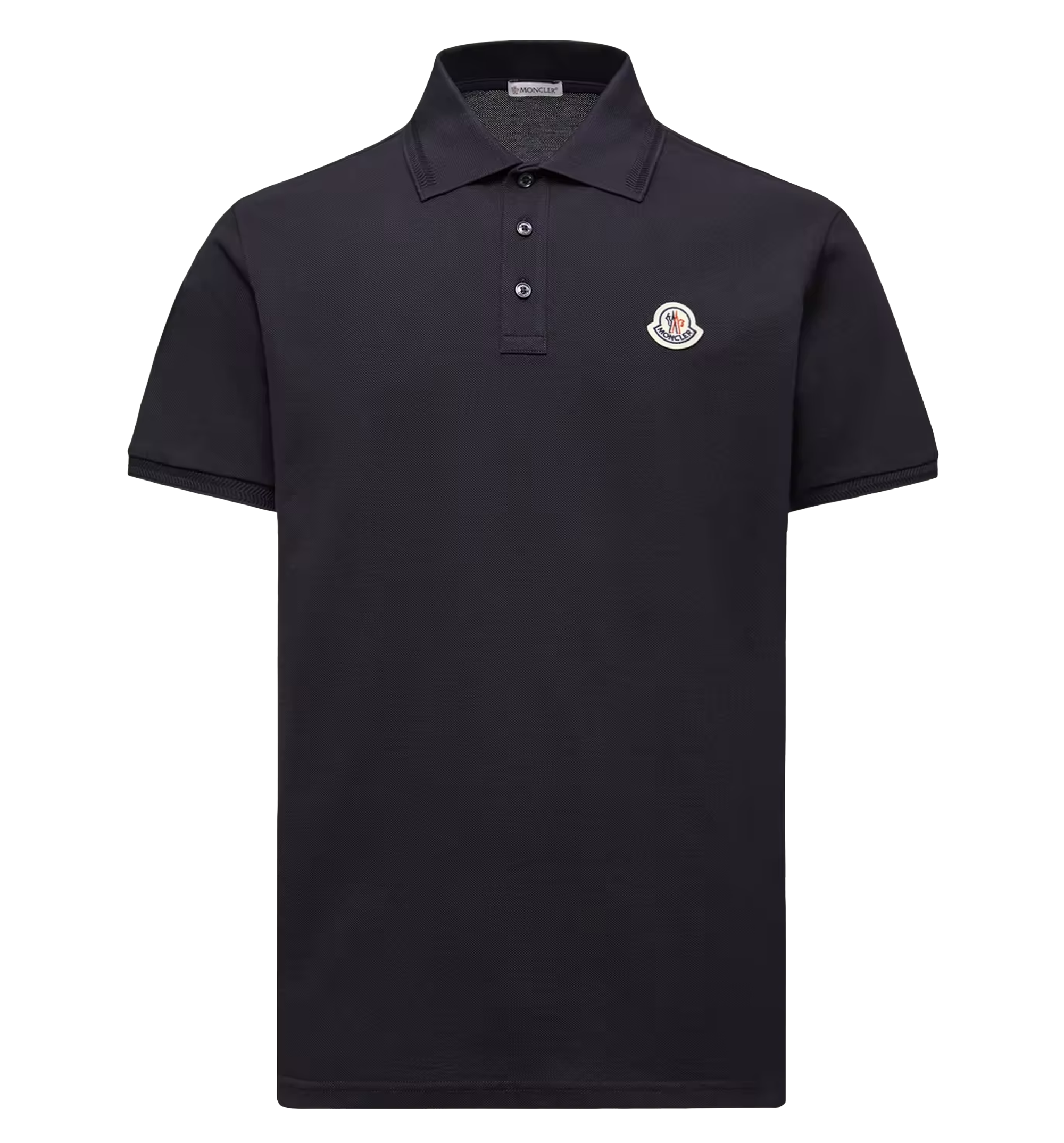 Logo patch polo shirt