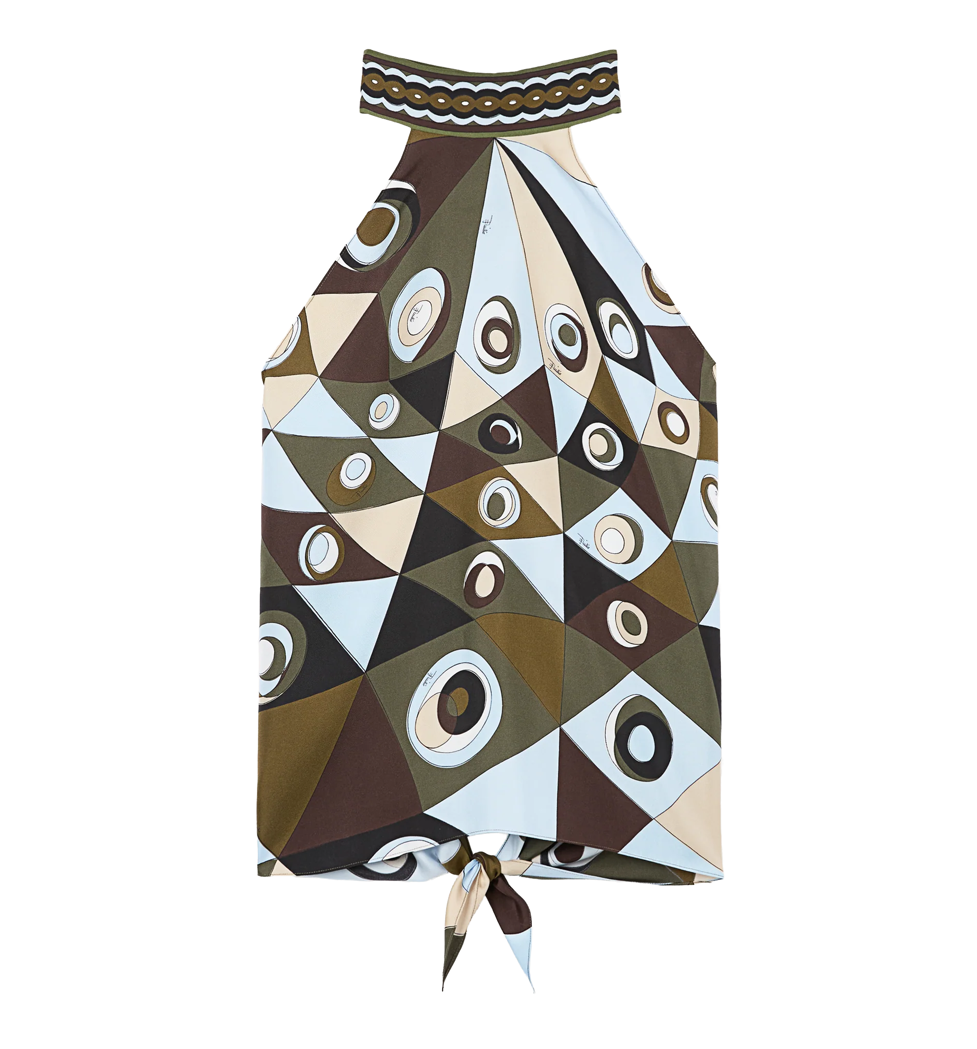 Occhi Print Halter Top