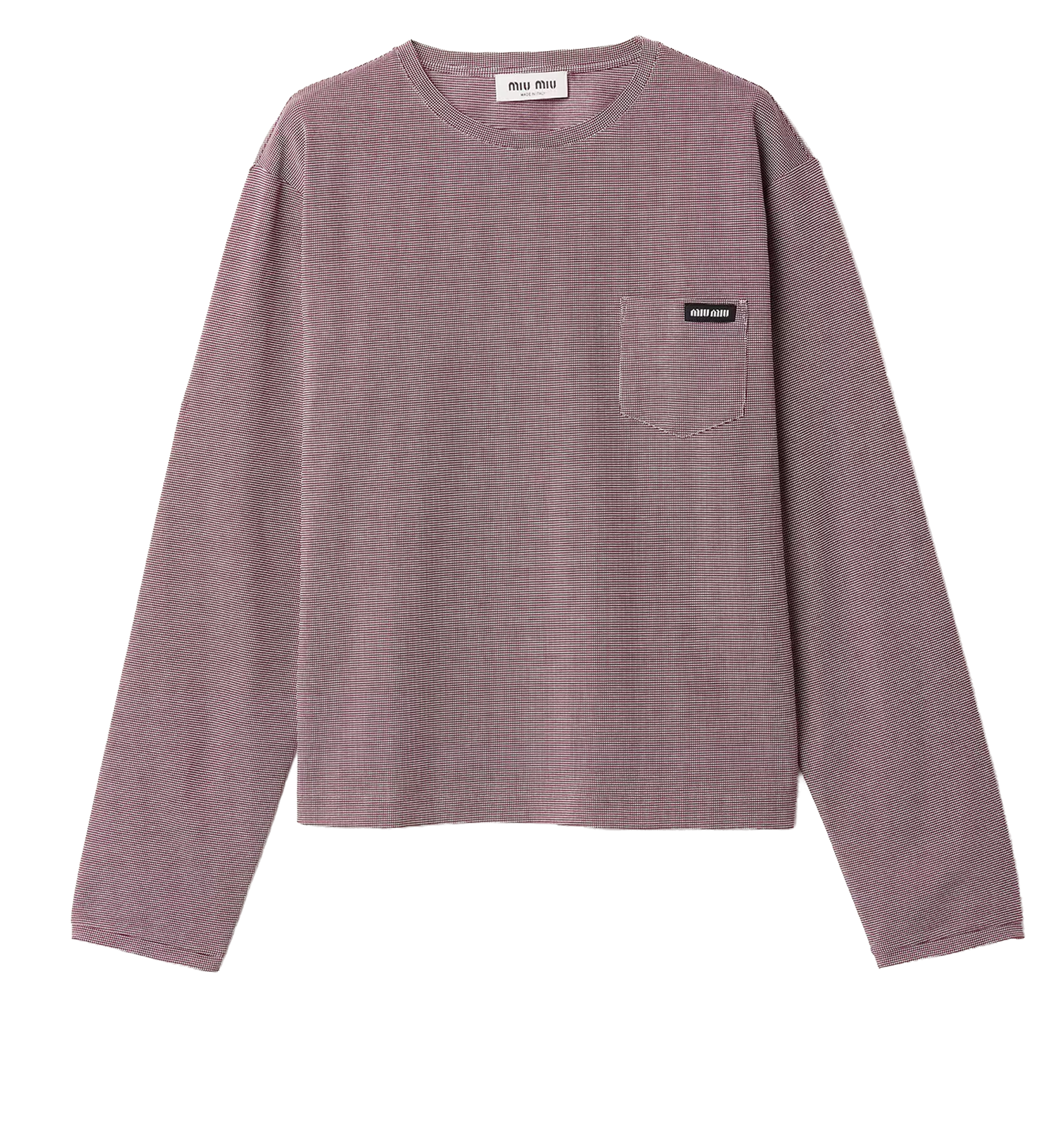 Jacquard jersey T-shirt