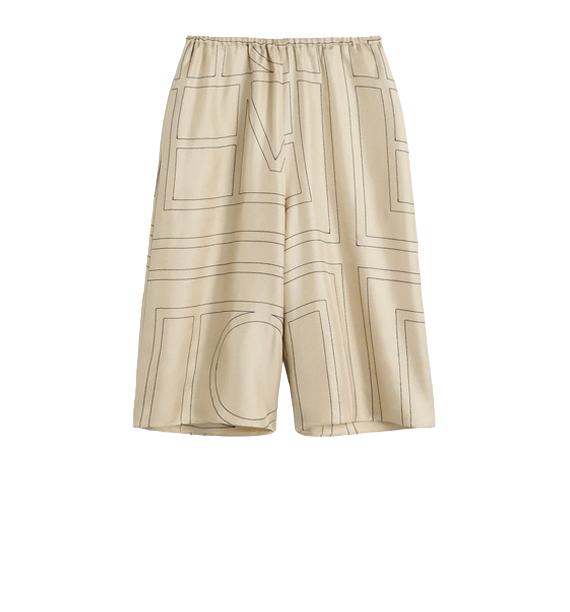 Monogram Silk Pajama Shorts