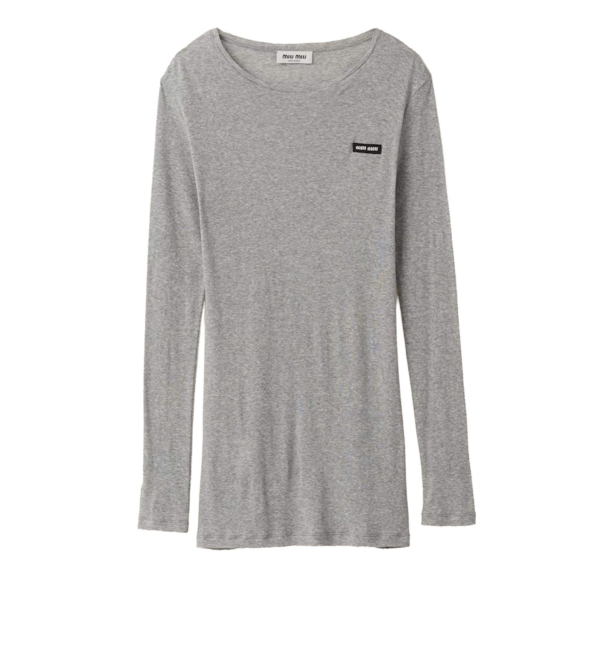 Ribbed knit jersey dress