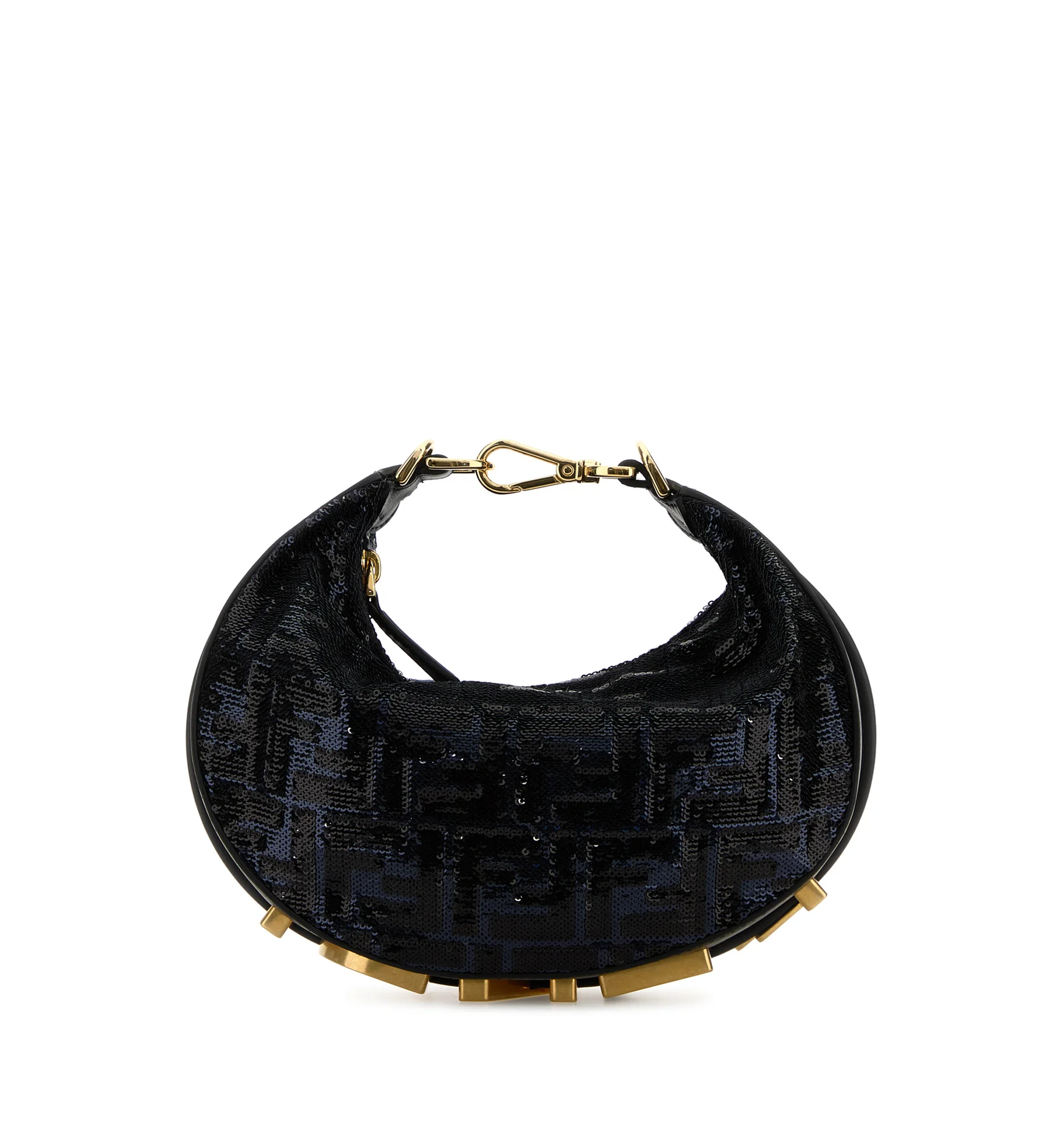 Embellished fabric mini Fendigraphy handbag