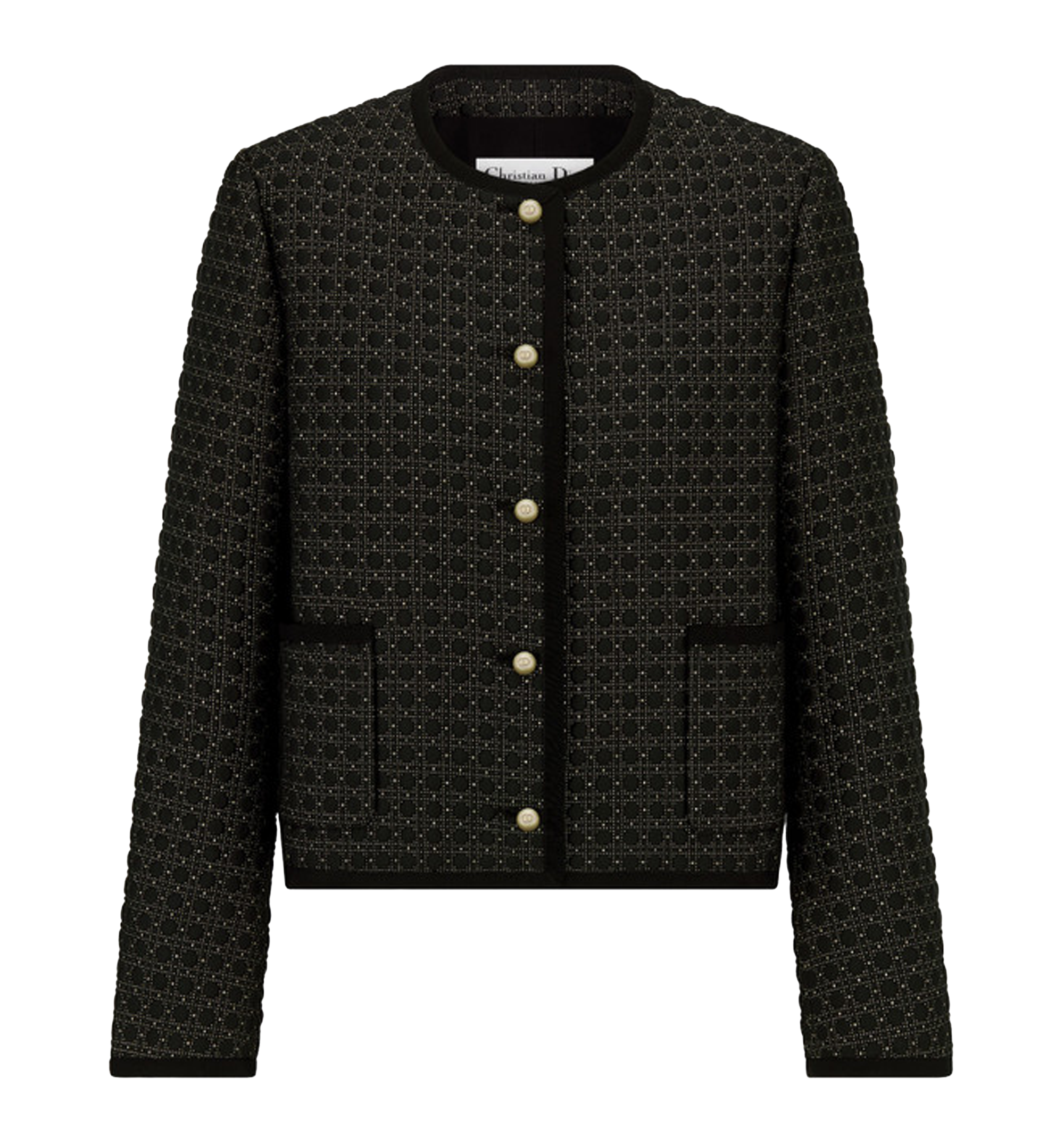 Microcannage cropped jacket